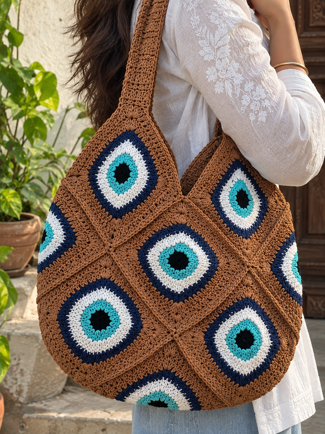 Image of Women Handmade Crochet Bag