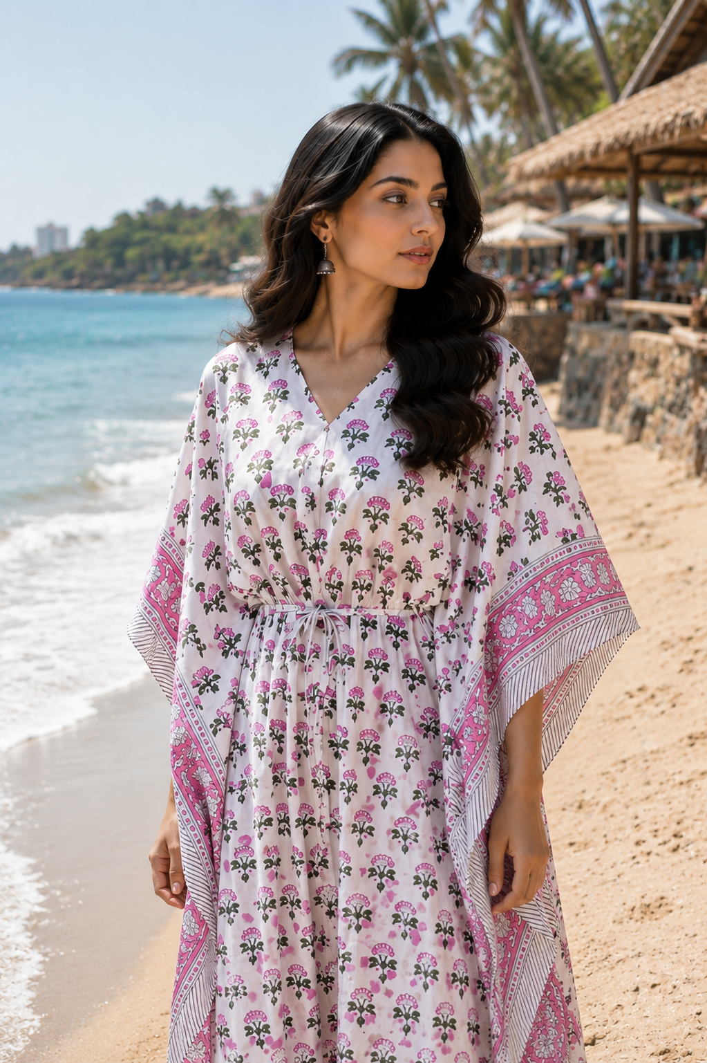 Handmade Block Print Kaftan For Daily Use