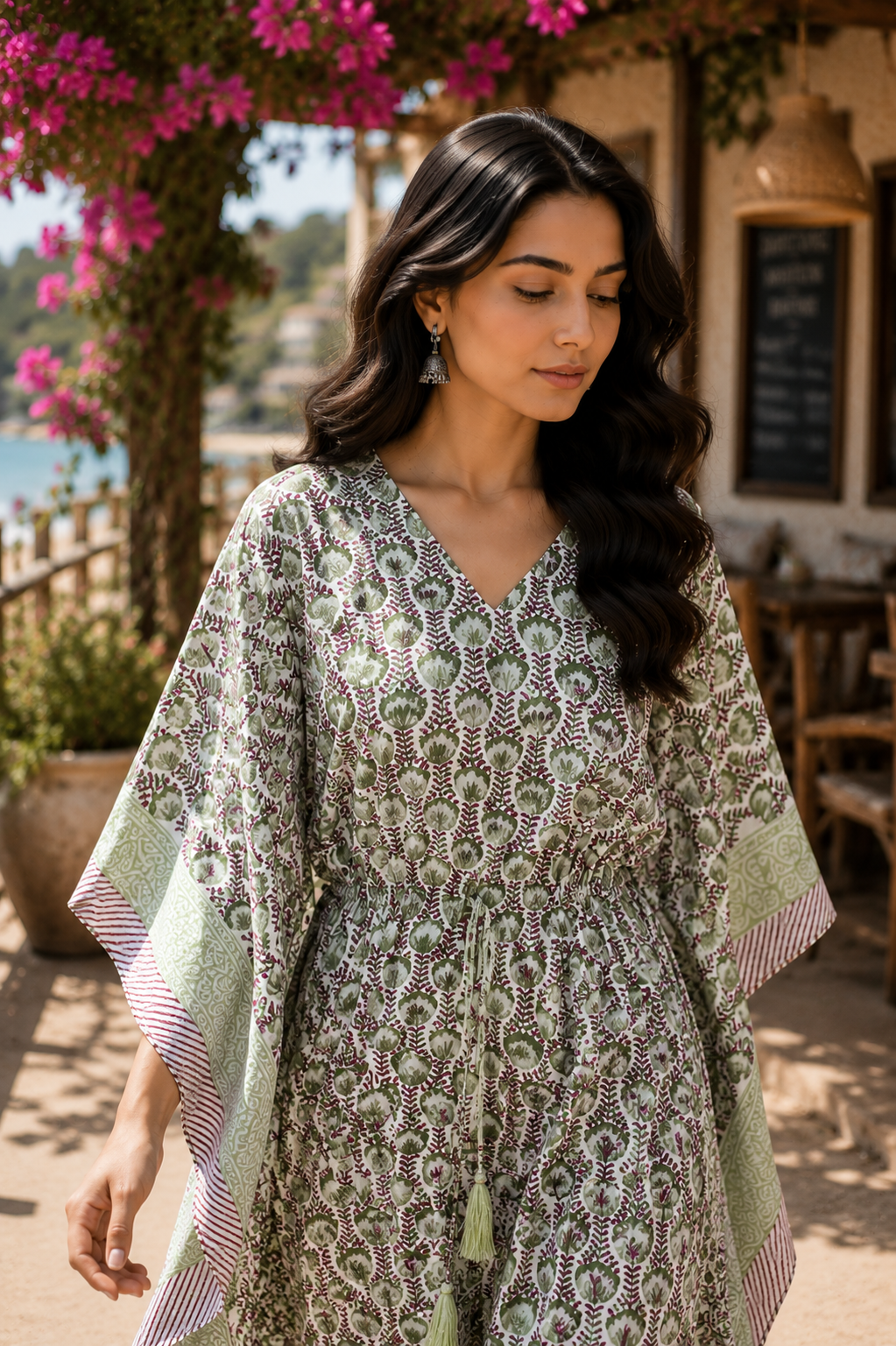 Indian Traditional Cotton Kaftan For Women