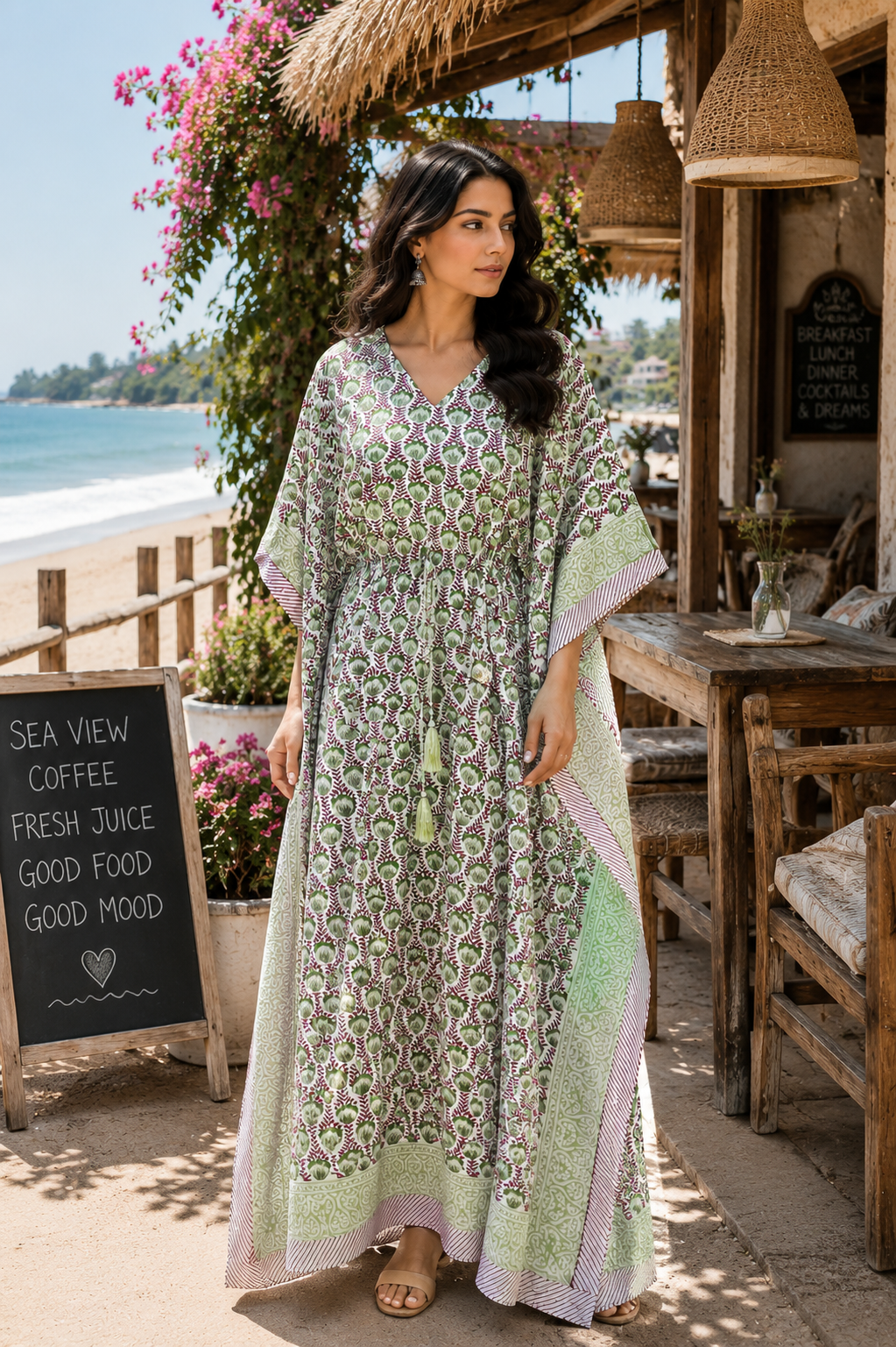 Indian Traditional Cotton Kaftan For Women