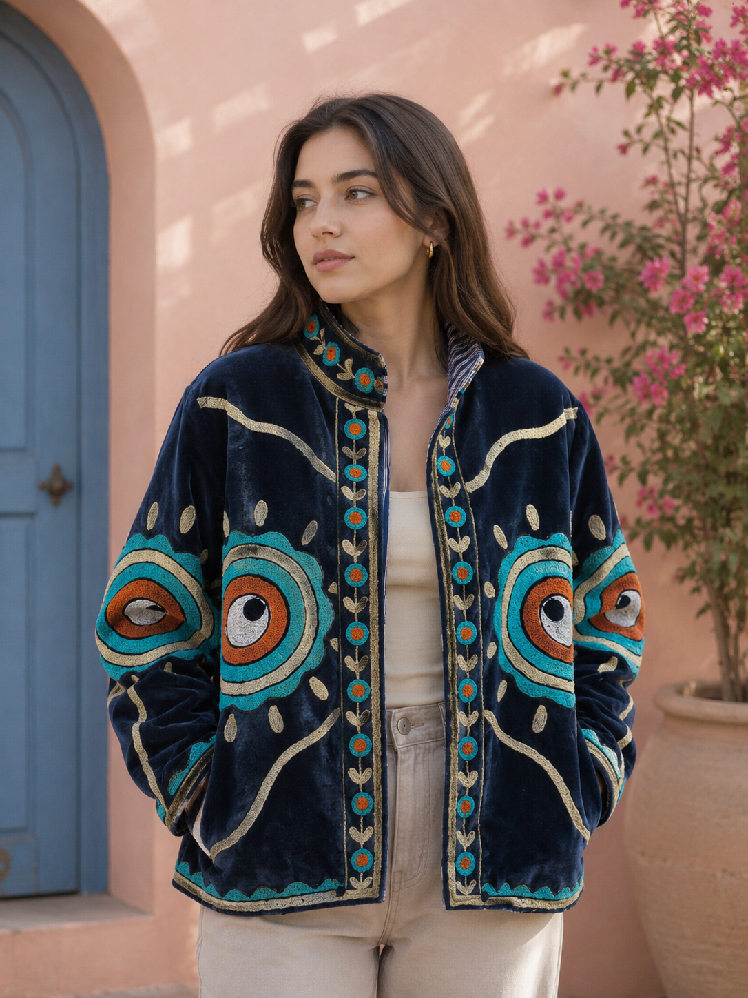 Valvet suzani jacket women