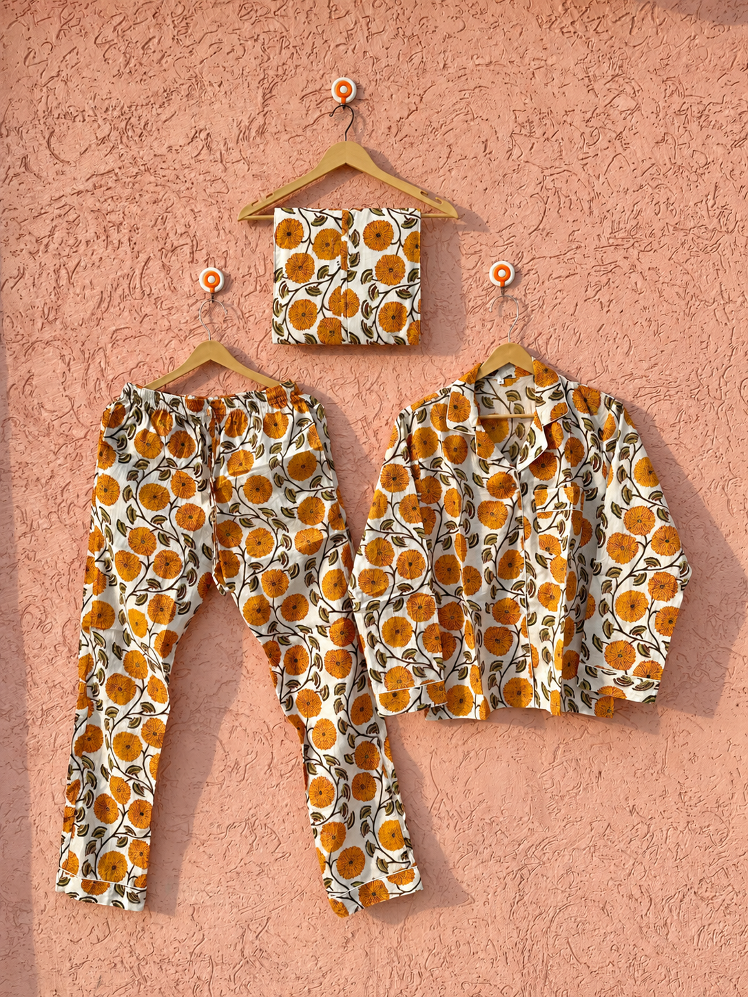 Floral In The Cloud Button Down Pj Set