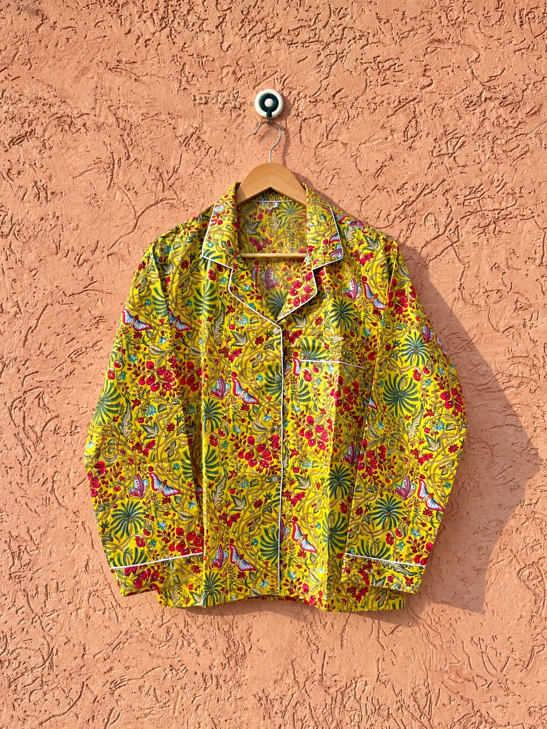 Image of Korean Button Down Night Suit