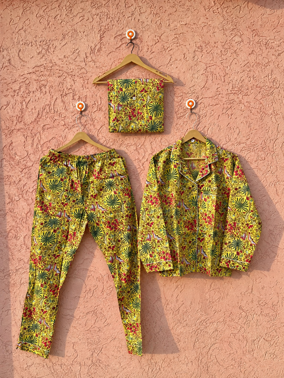 Korean Button Down Night Suit