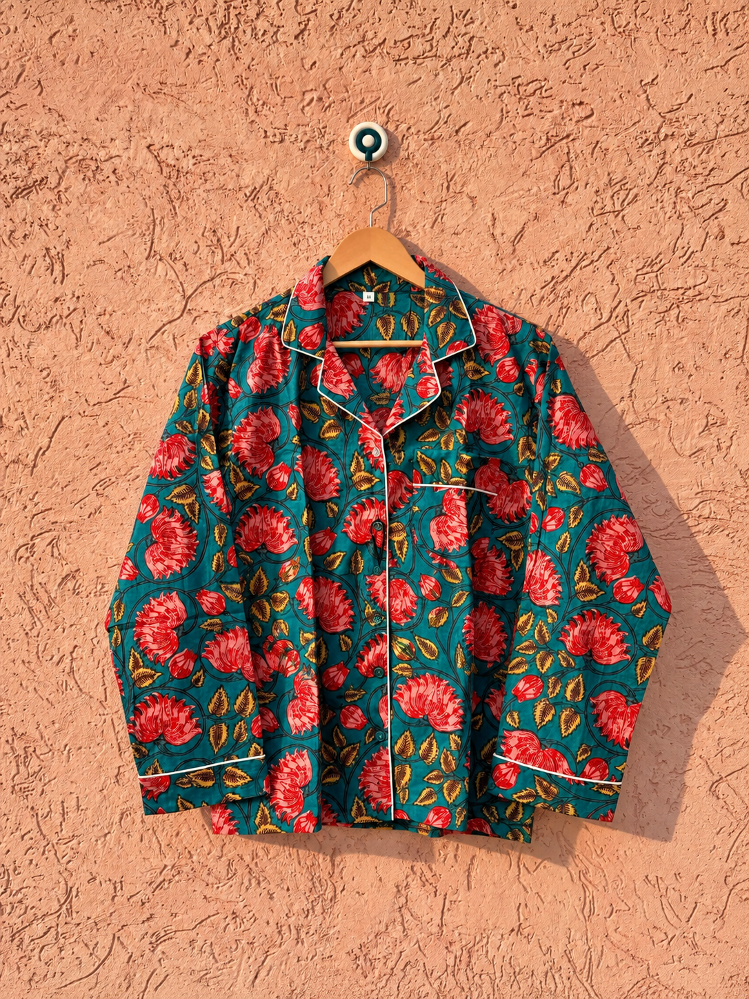 Image of 100% Cotton Floral Sleepwear