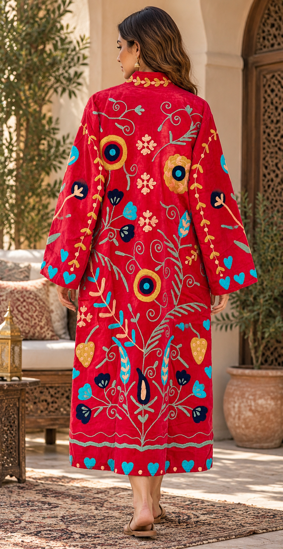 Luxury Long Velvet Jacket