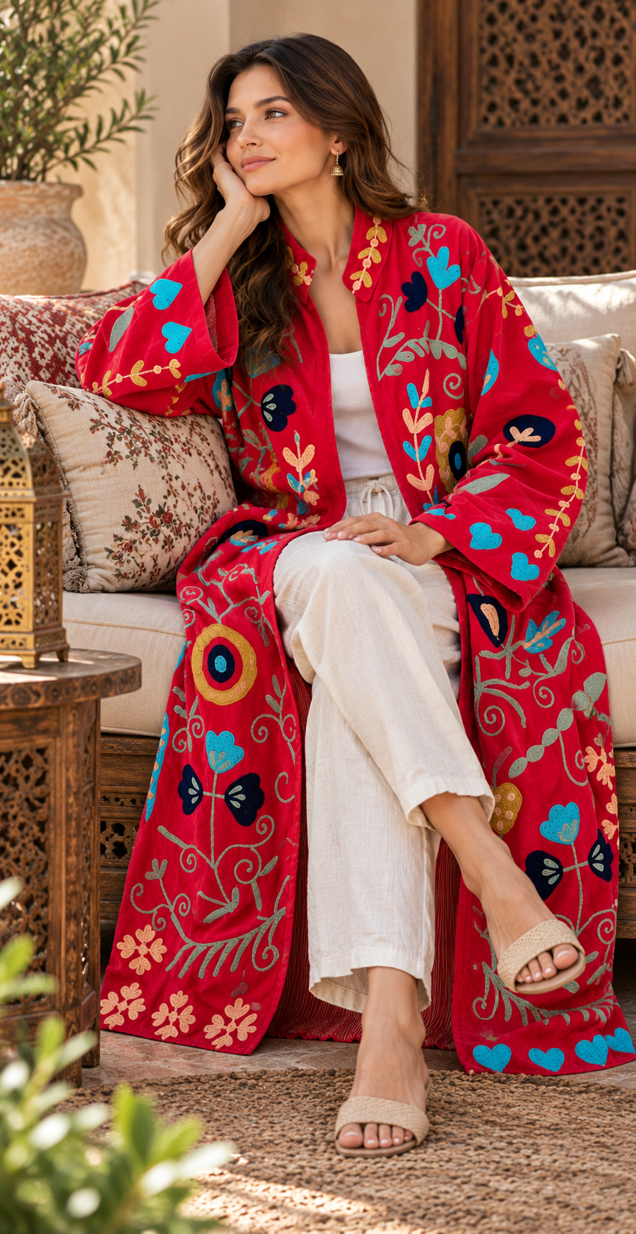 Luxury Long Velvet Jacket