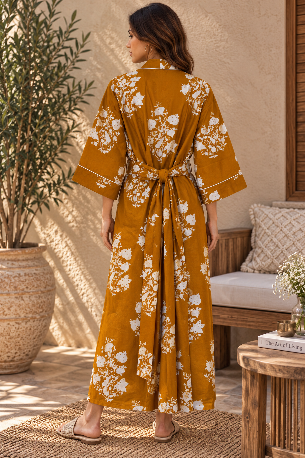 Handmade Cotton Printed Kimono
