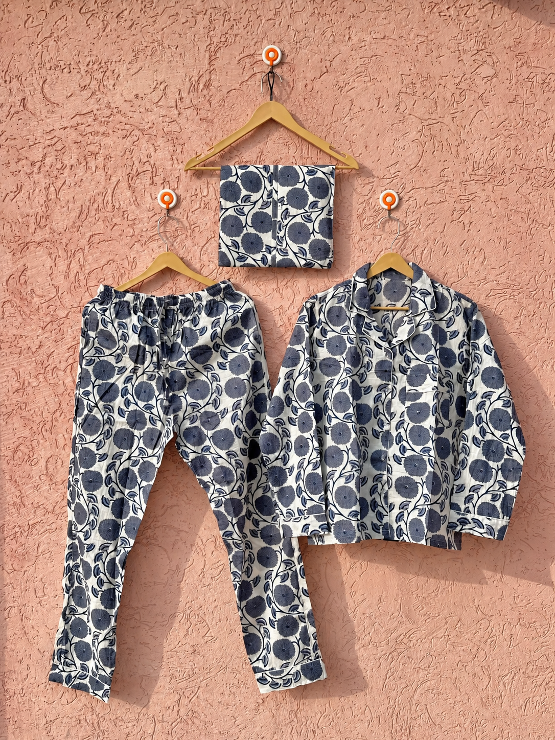Image of Handmade Printed Sleepwear Set