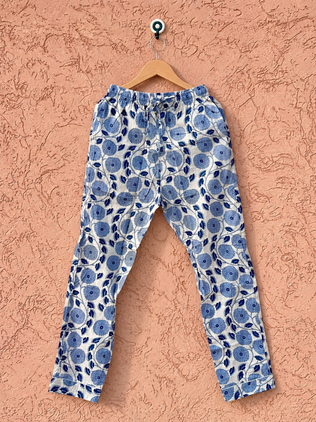 Image of Pure Cotton Floral Pyjama Set for Women