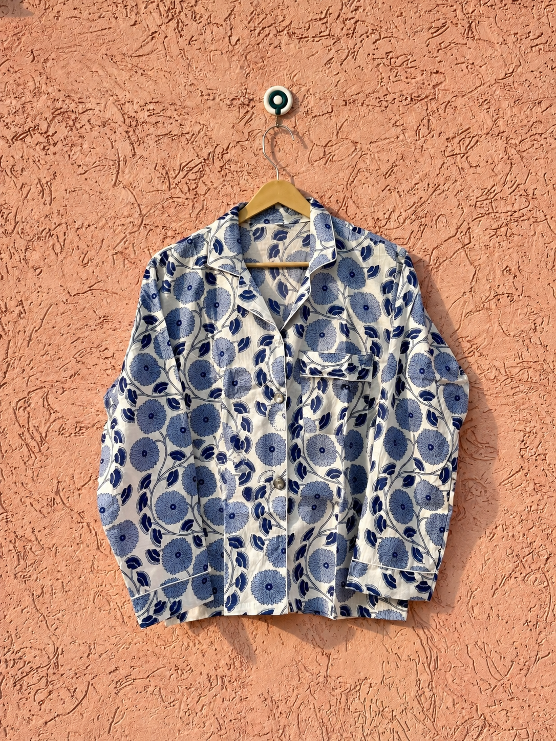 Pure Cotton Floral Pyjama Set for Women