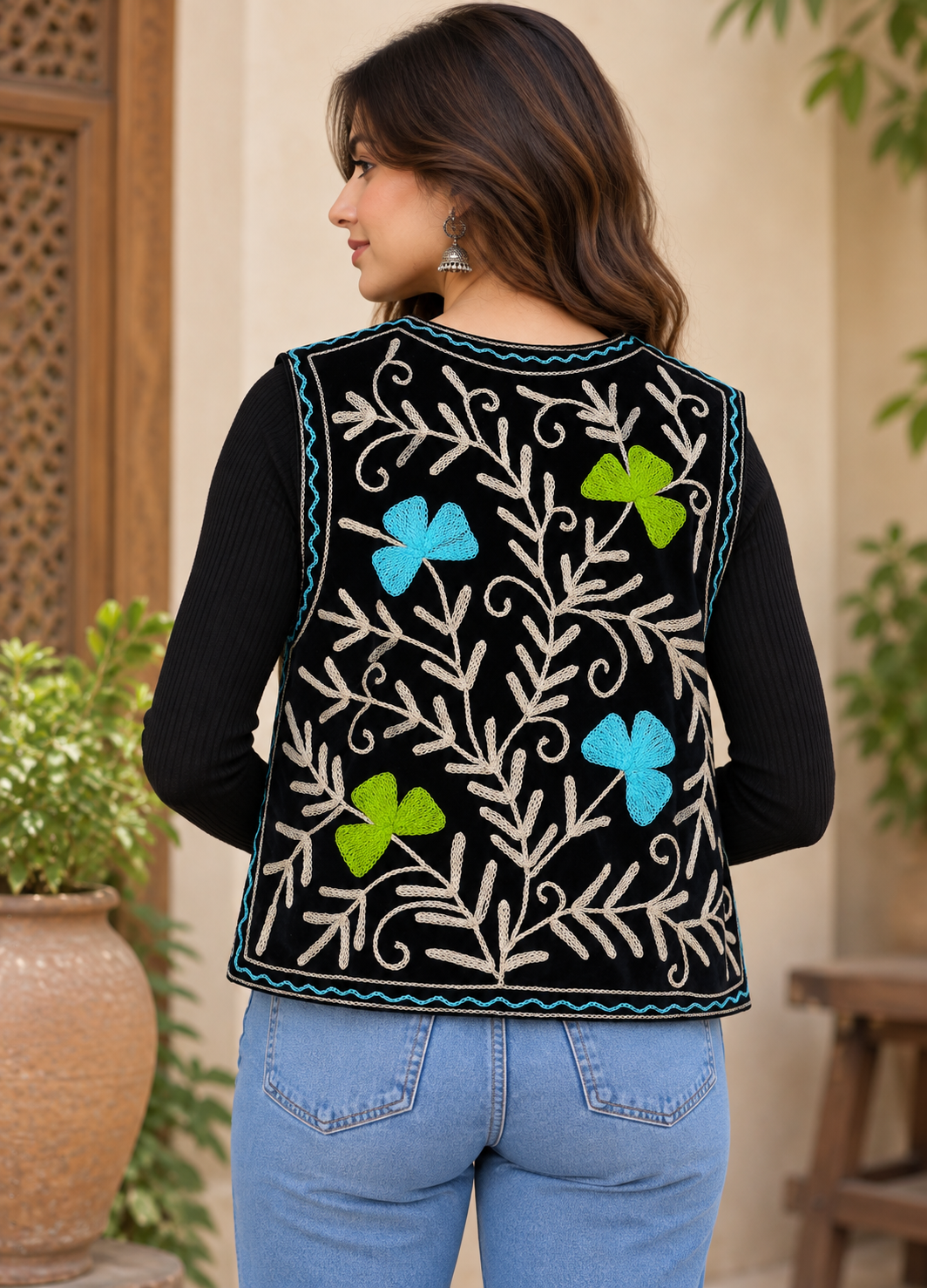 Image of Handmade Suzani Embroidered Jacket for Women