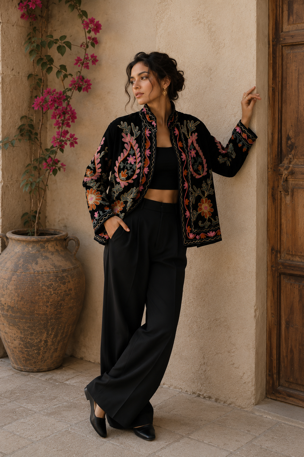 Suzani velvet jacket for men & women