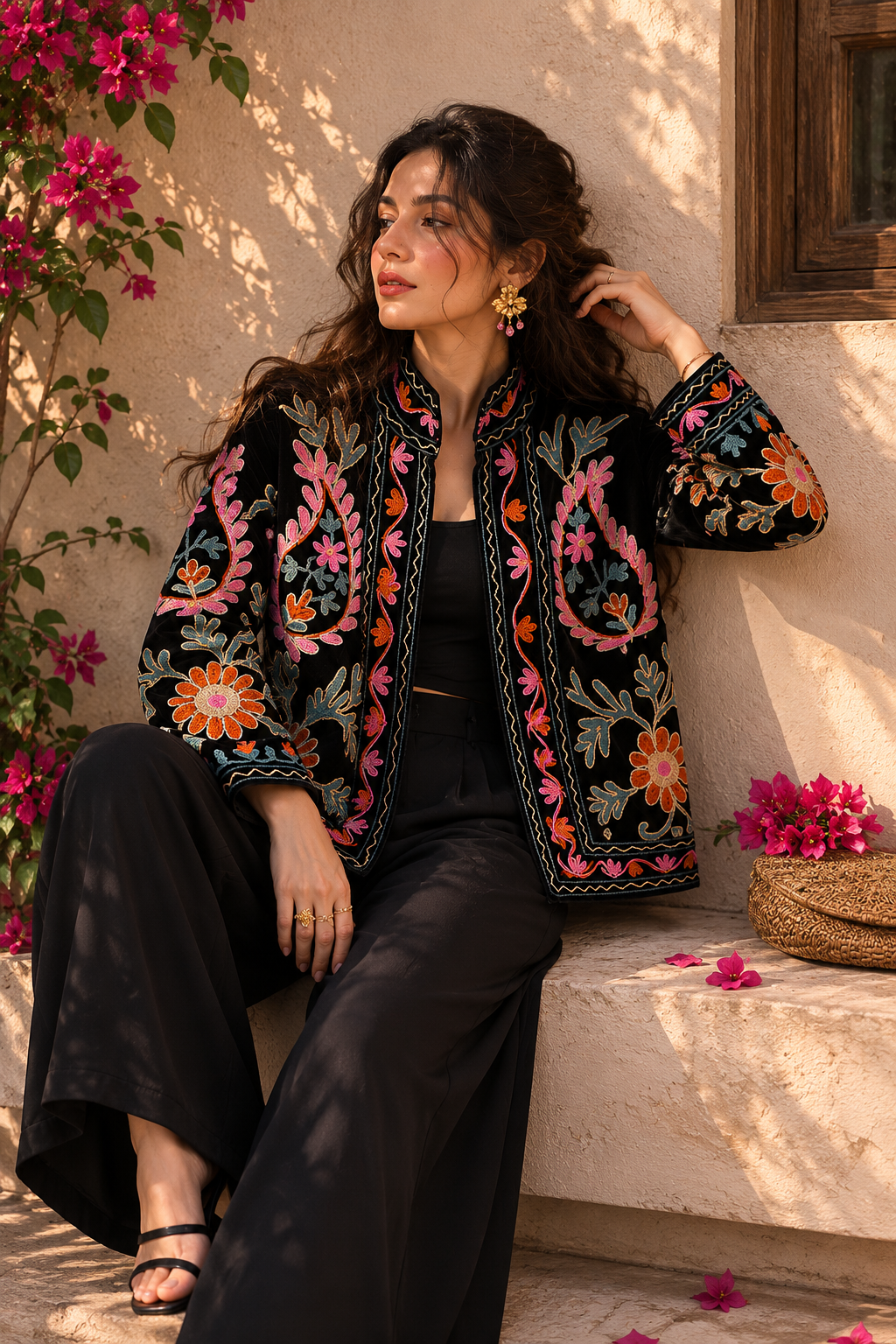 Suzani velvet jacket for men & women