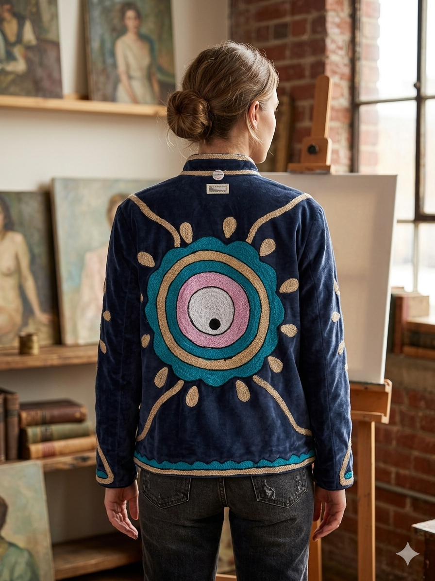 Valvet suzani jacket women
