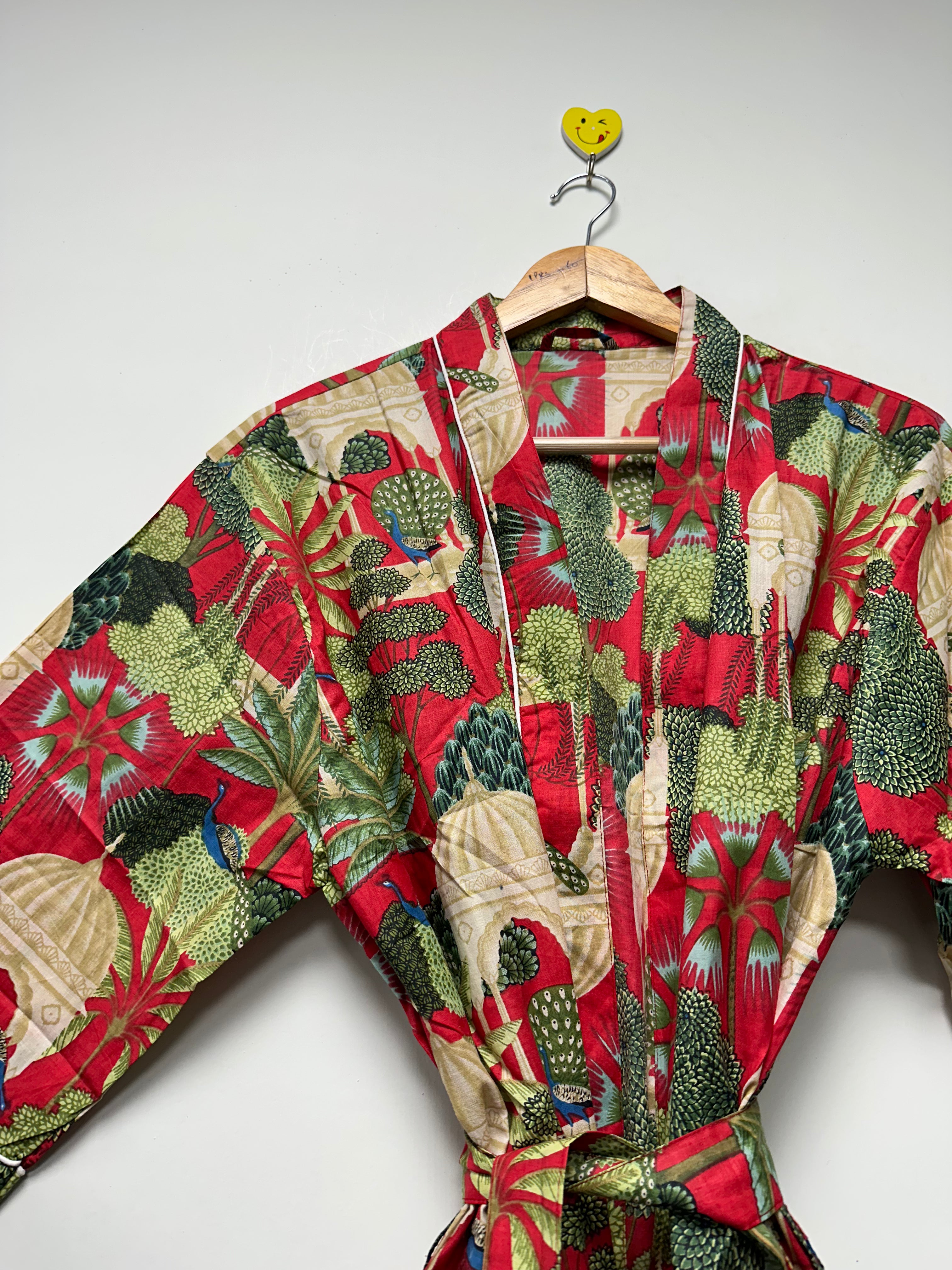 Floral Kimono Bathrobe For Women