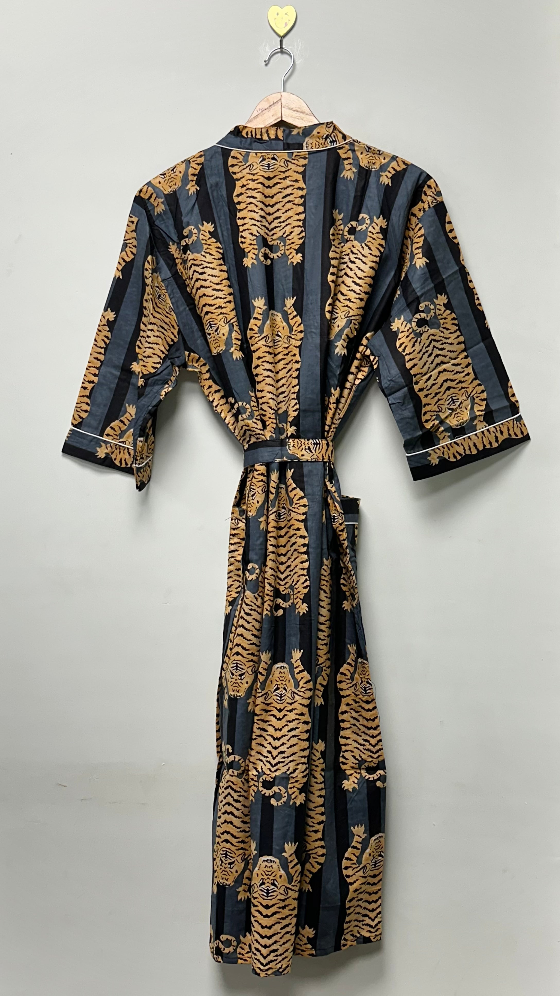 Tiger Print Cotton Bathrobe For omen