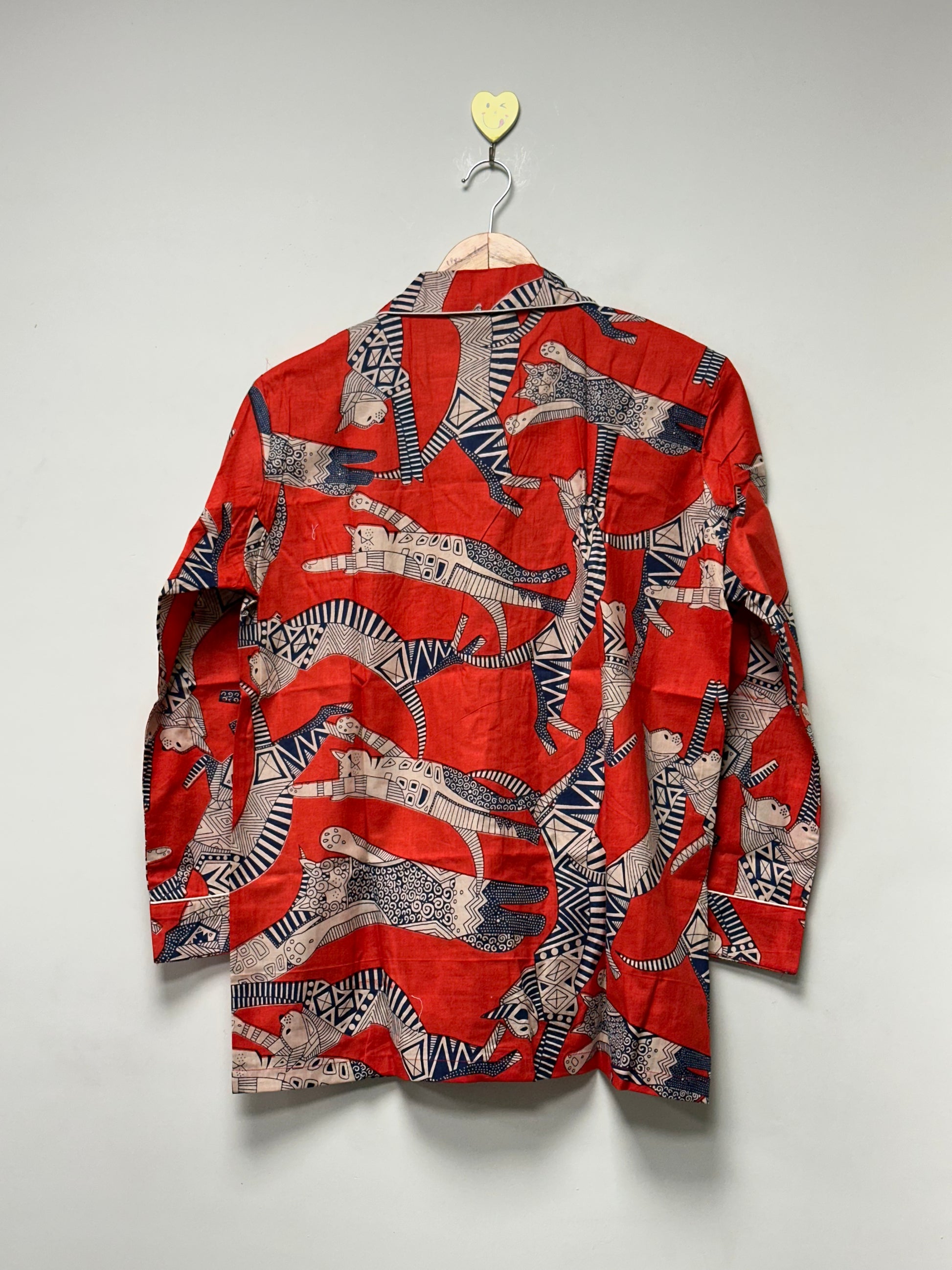 Soft Breathable Cotton PJ Set Handmade Block Print Nightsuit Set