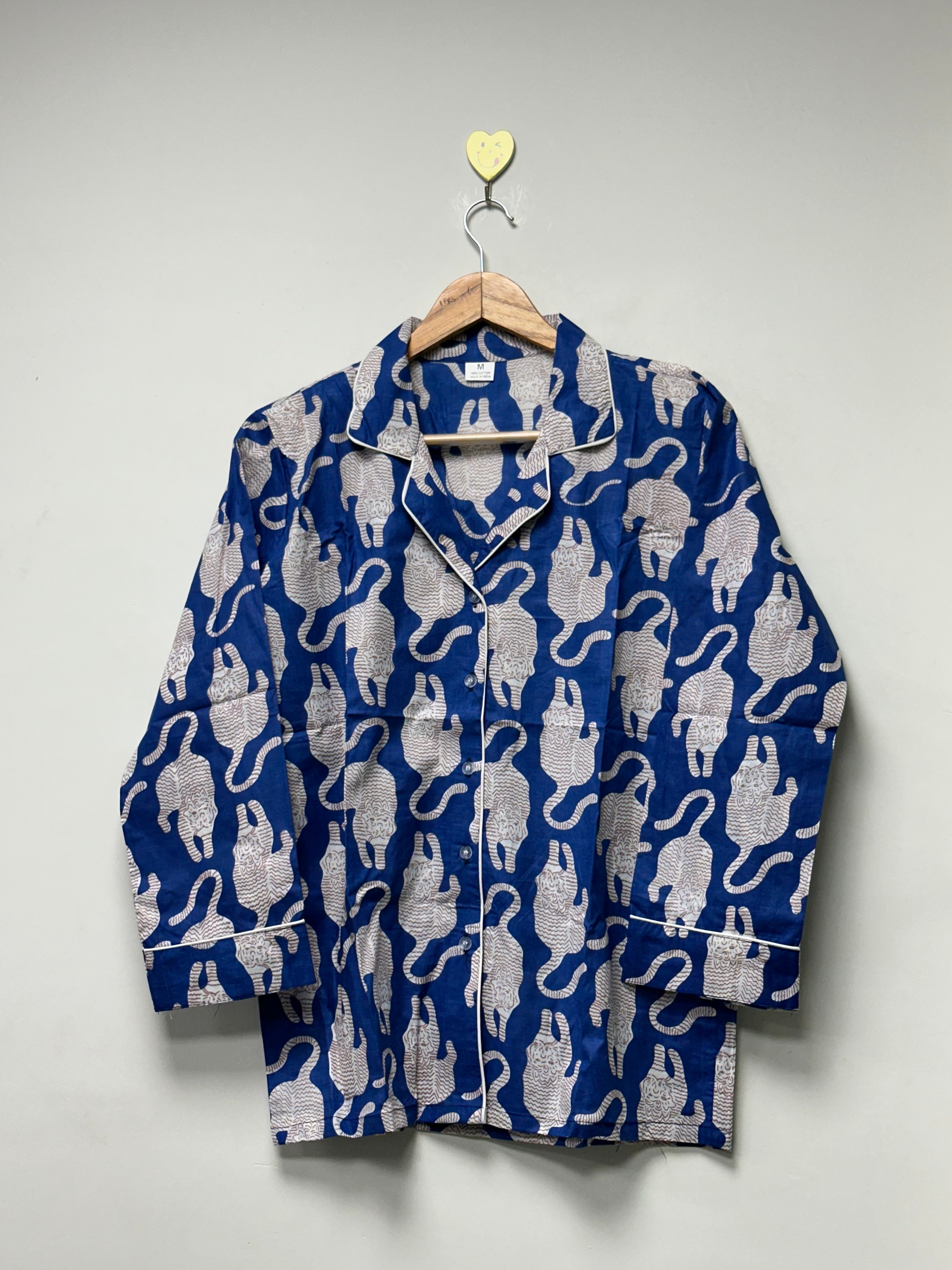 Image of Printed Cotton Night Suit for Women summer outfit