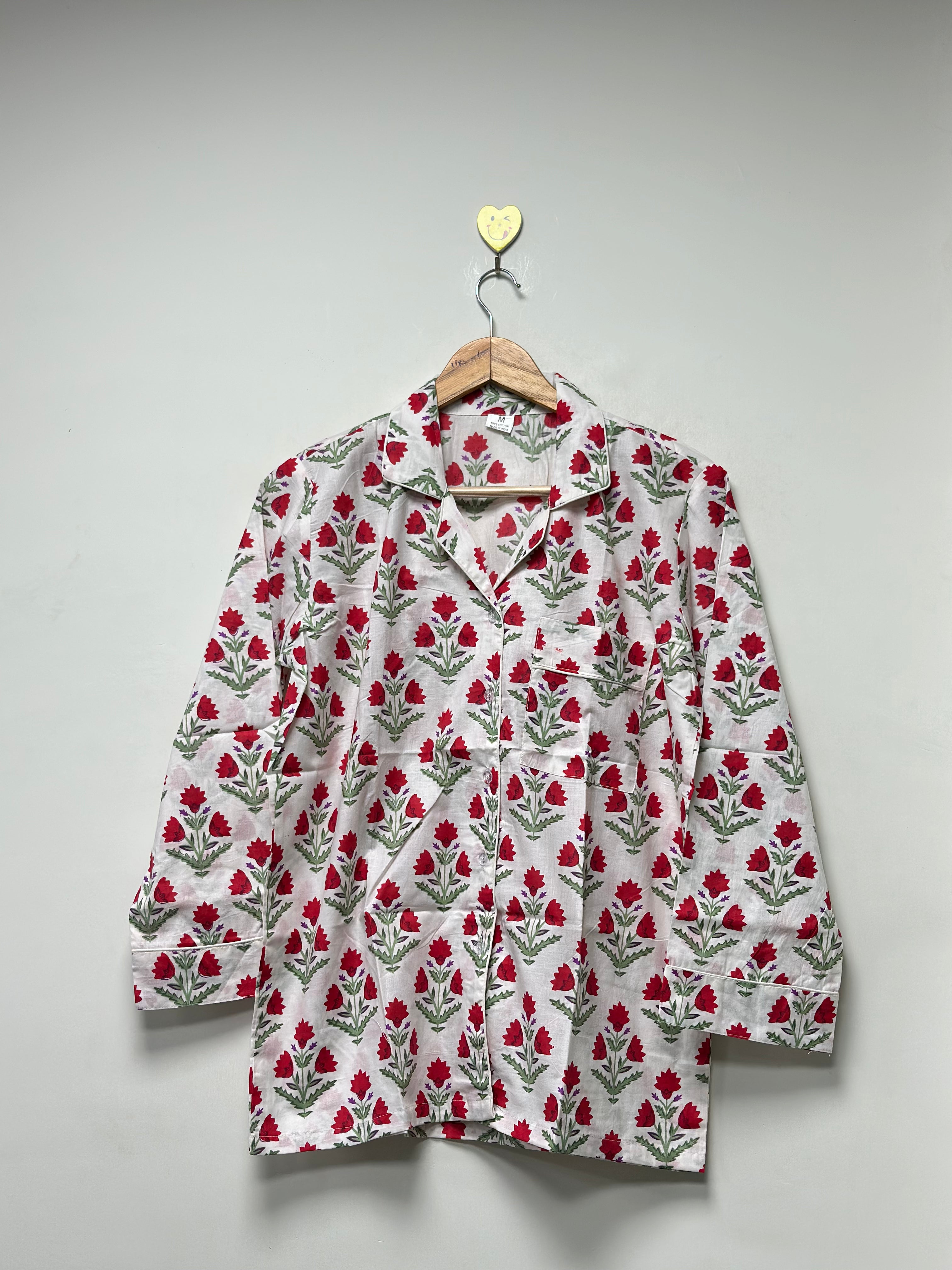 Image of Printed Night Suit Set for Women cozy outfit