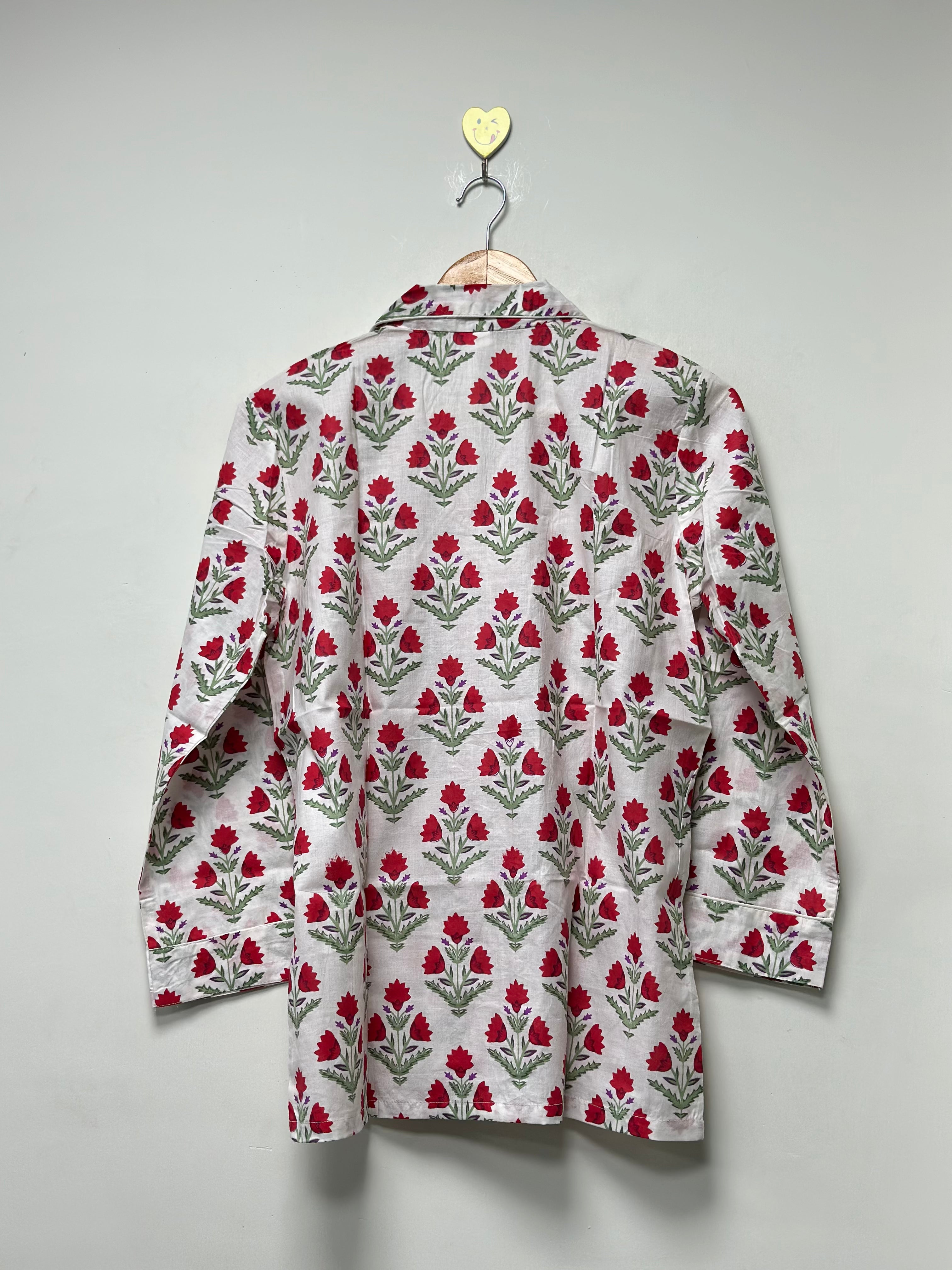 Image of Printed Night Suit Set for Women cozy outfit