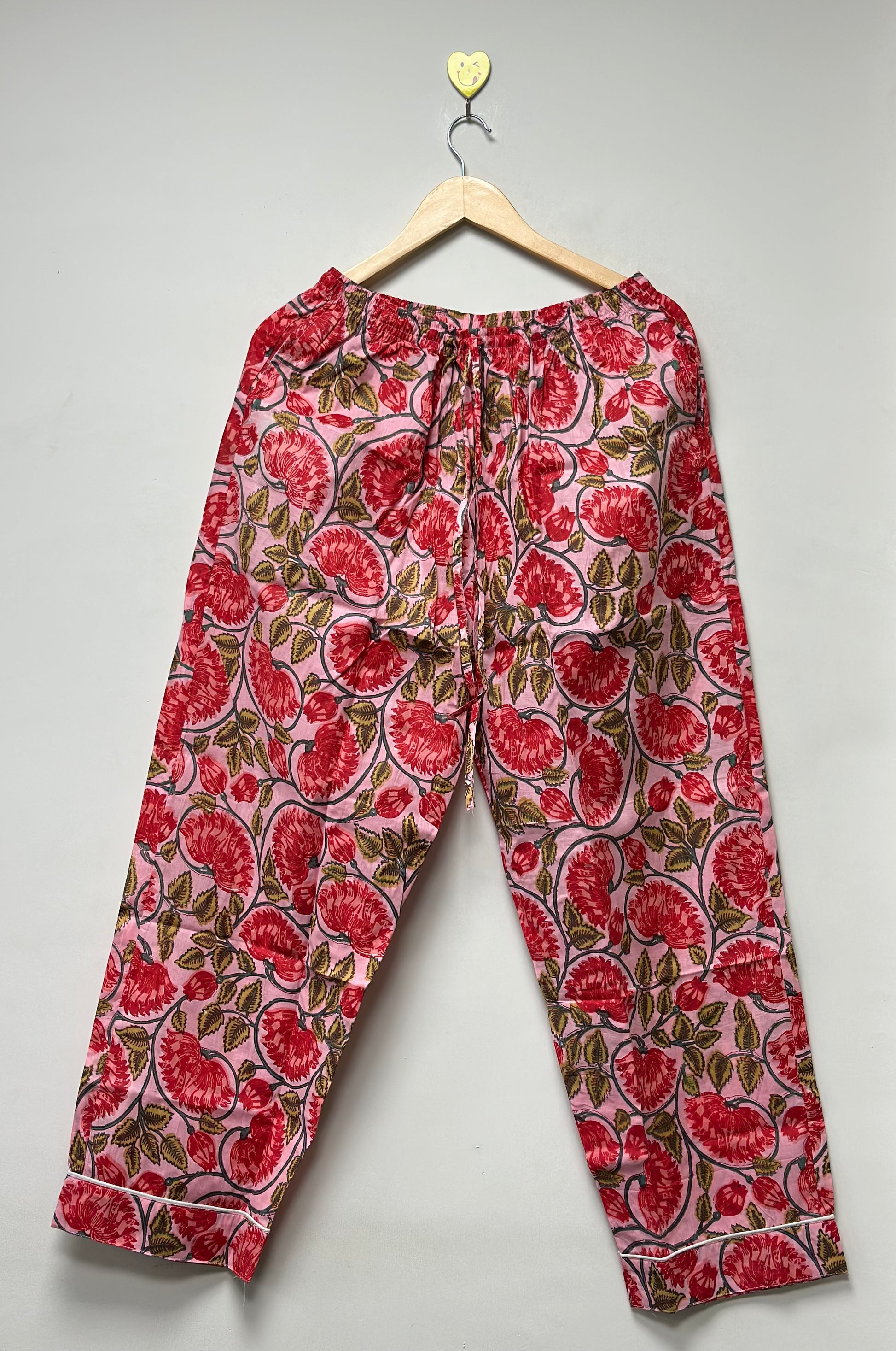 Handmade Floral Cotton PJ Set for Women