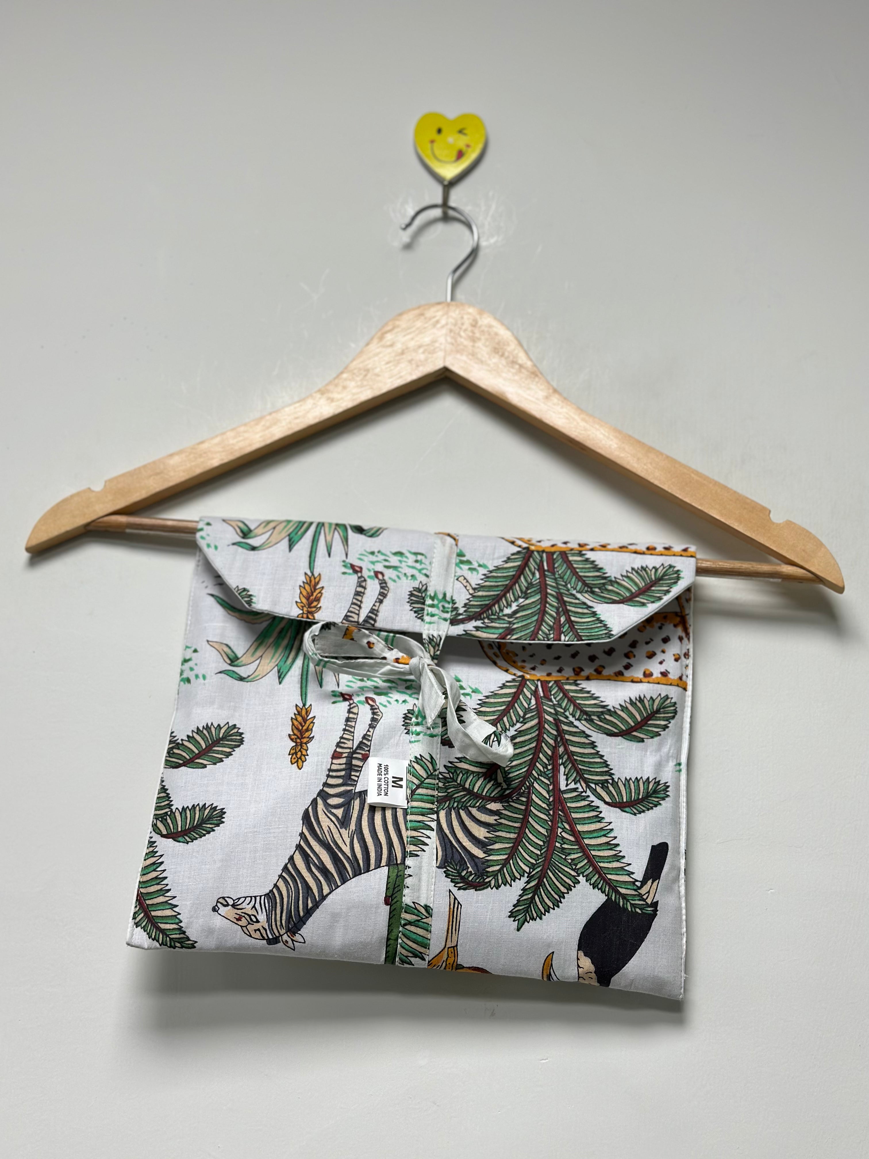 Image of Floral Print Cotton PJ Set Handmade Lounge & Night Suit