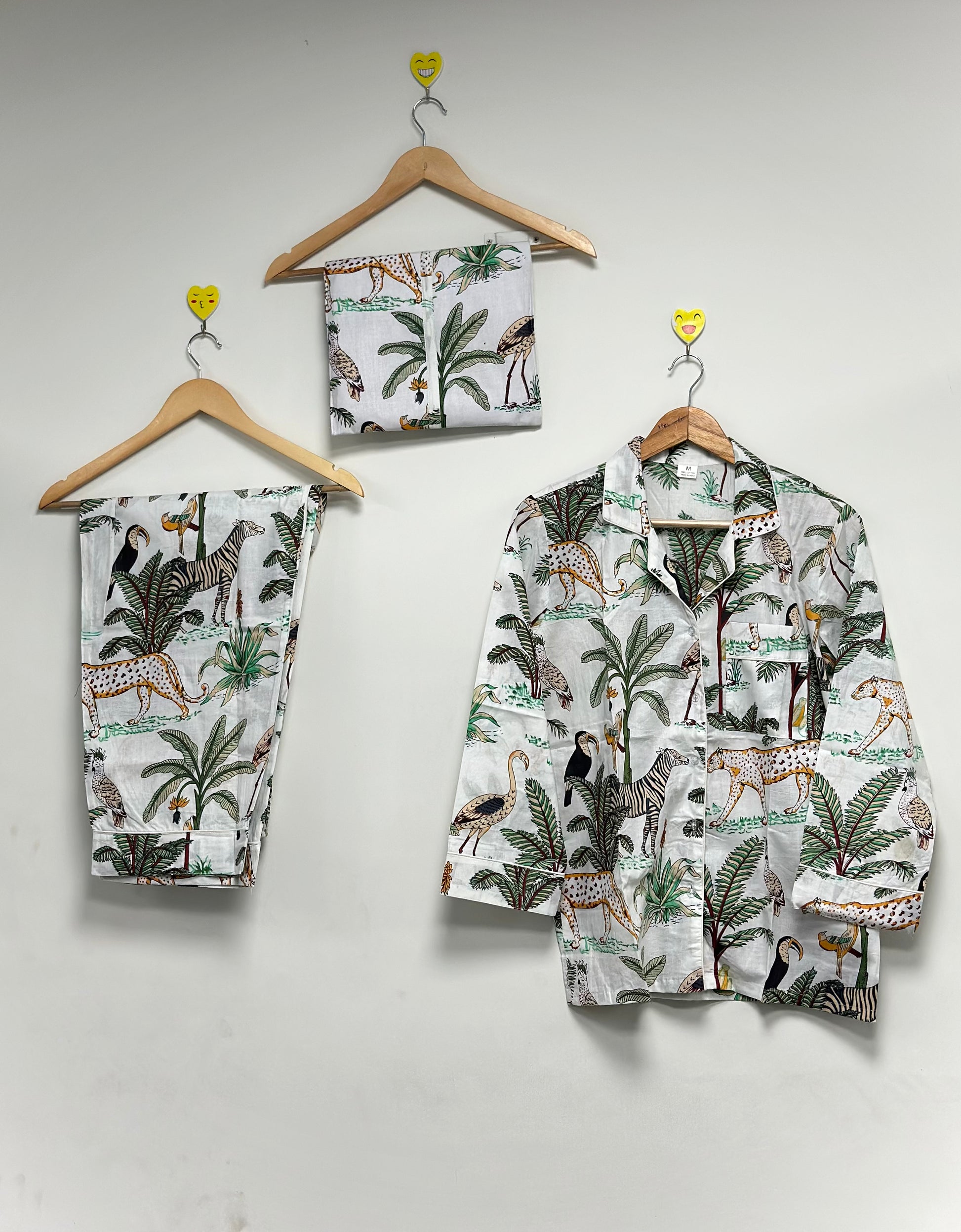 Floral Print Cotton PJ Set Handmade Lounge & Night Suit
