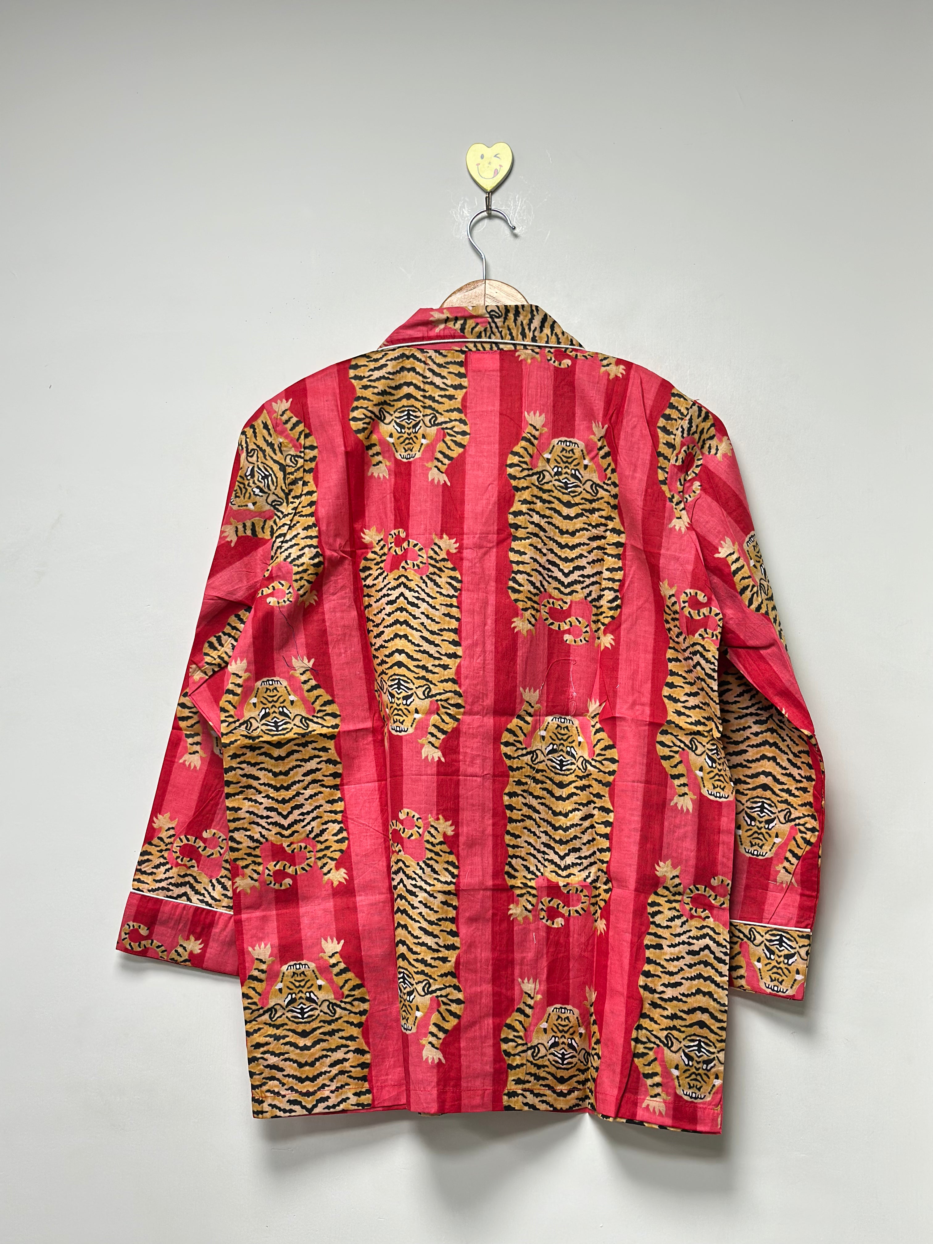 Cotton Floral PJ Set Handmade Comfort Wear