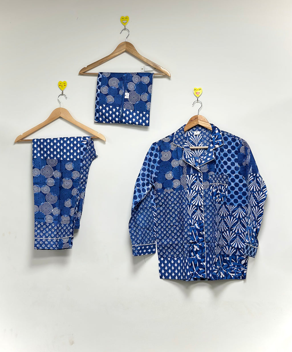 Printed Cotton Pajama Set Indian Summer Night Suit