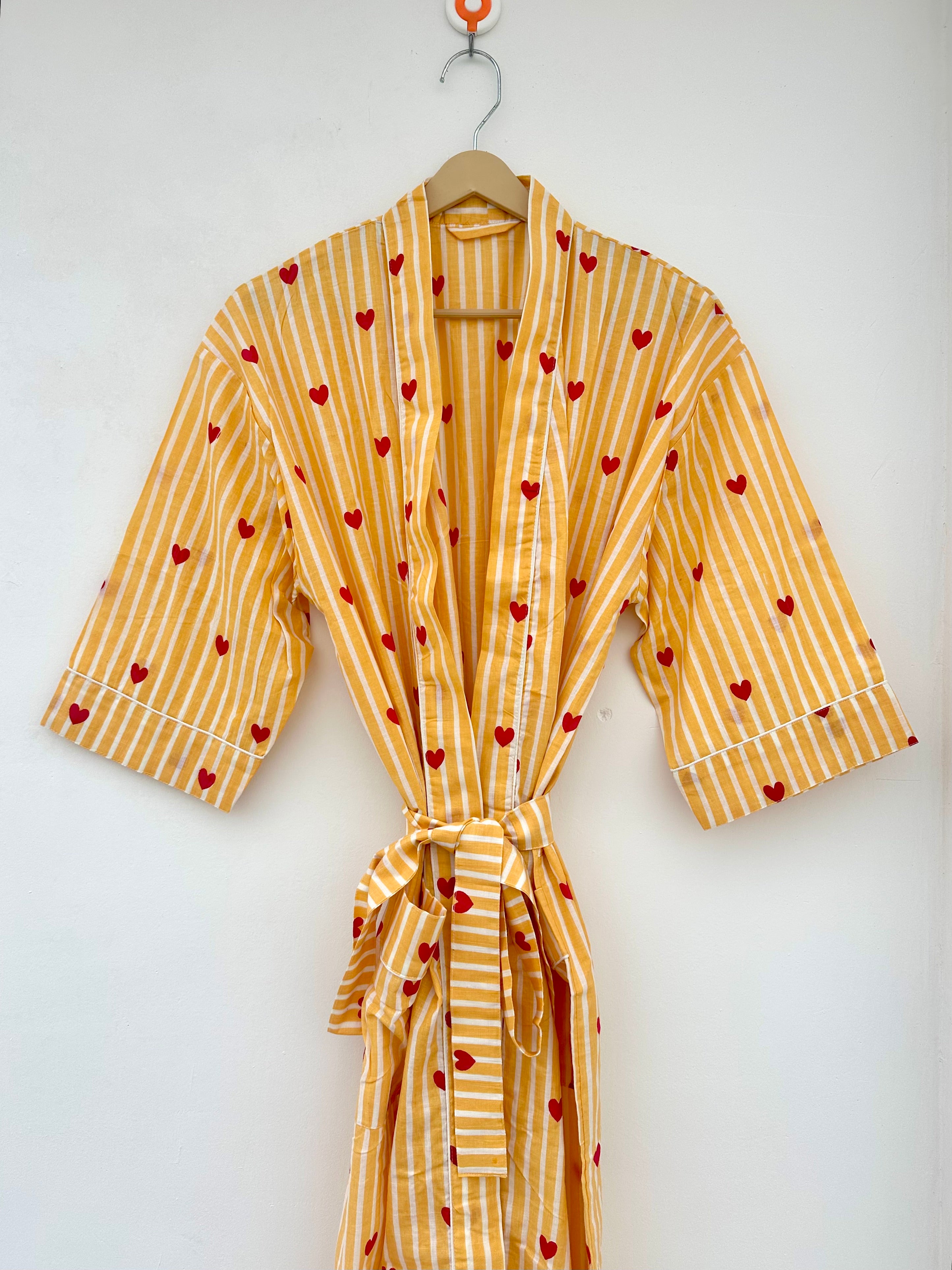 Image of Printed Cotton Kimono for Women | Handmade Boho Robe Cover Up