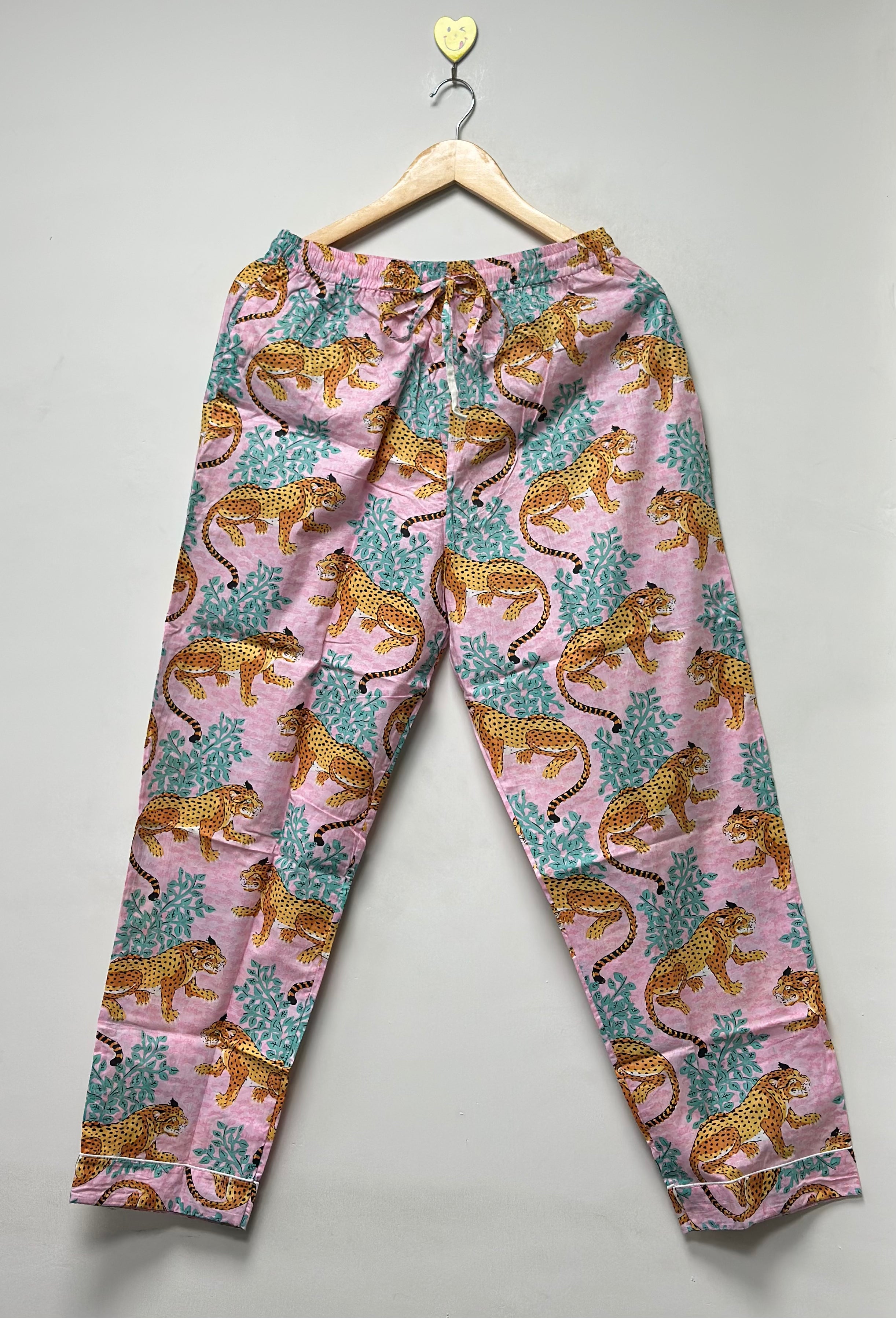 Image of Women’s Floral Lounge Set Handmade Cotton Pajama Outfit