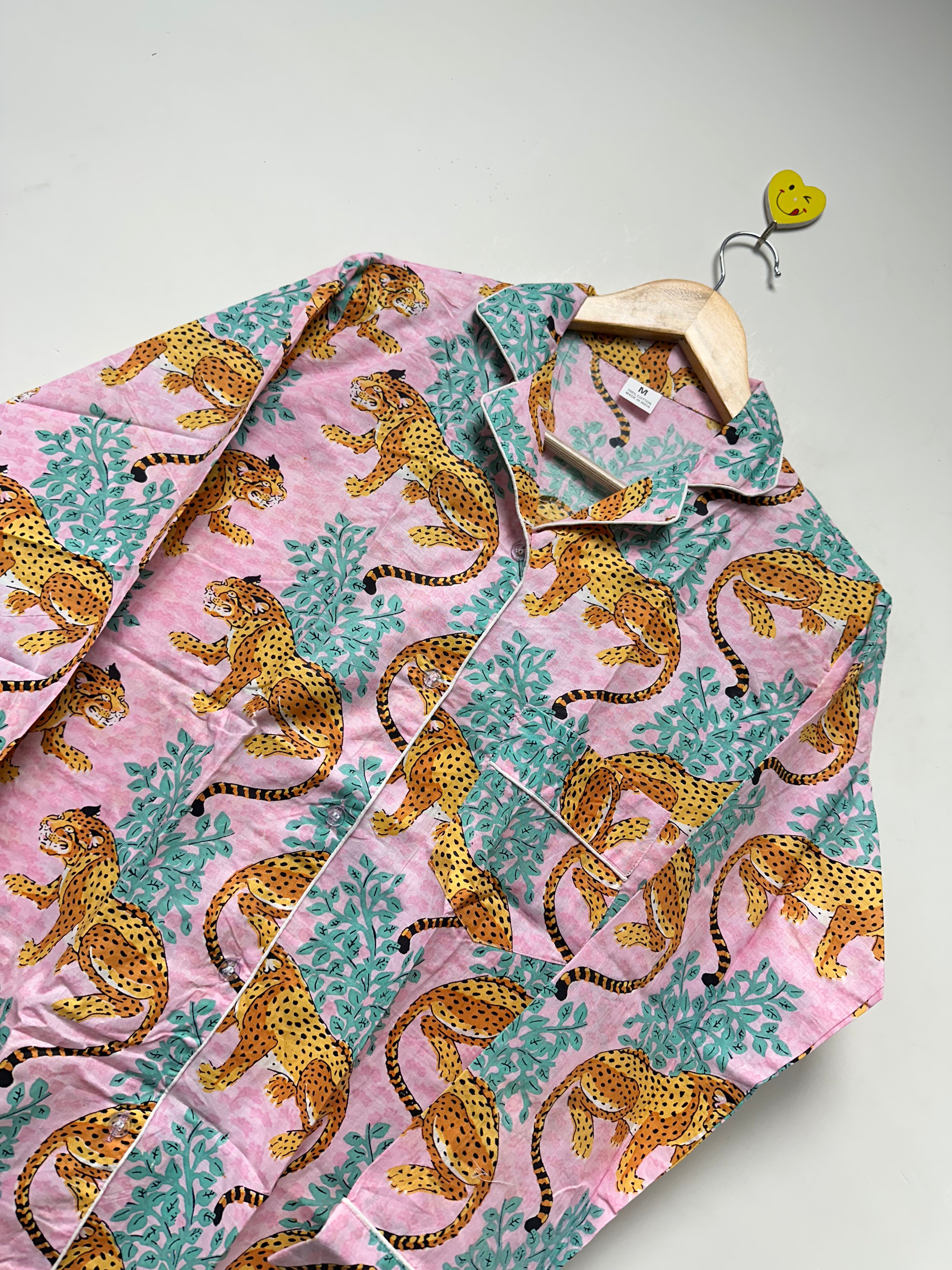 Women’s Floral Lounge Set Handmade Cotton Pajama Outfit