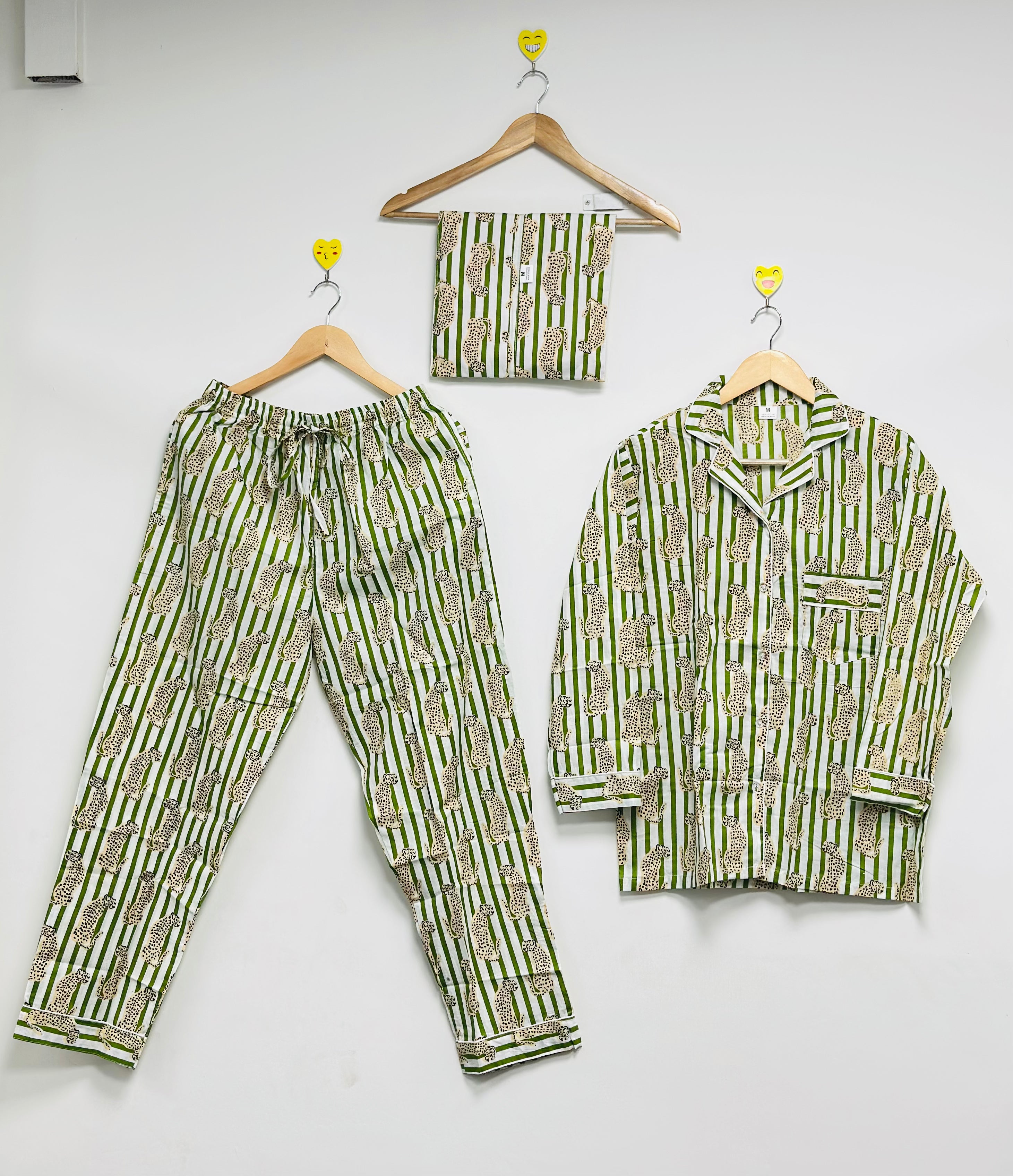 Women’s Floral Night Suit Handmade Cotton PJ Set