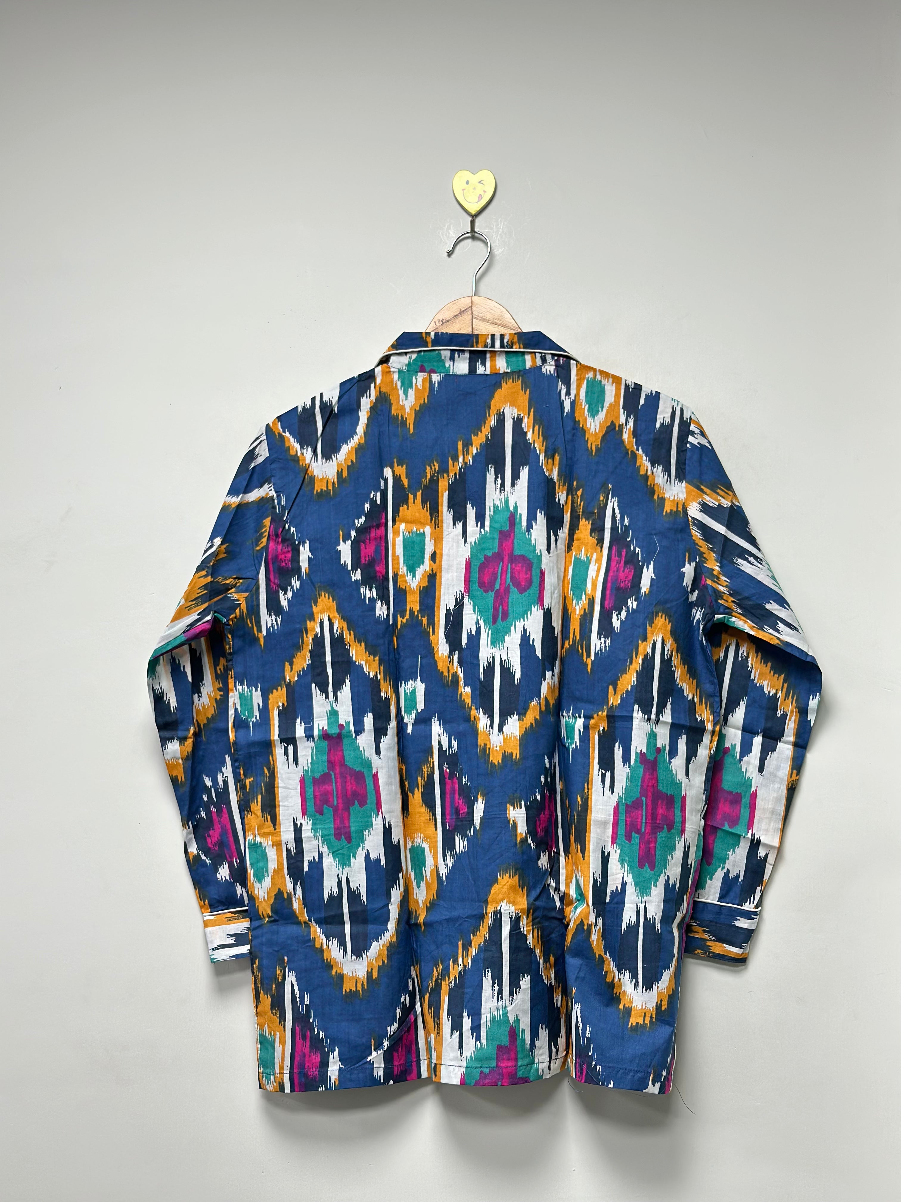 Image of Block Print PJ Set for Women Cotton Comfort Wear
