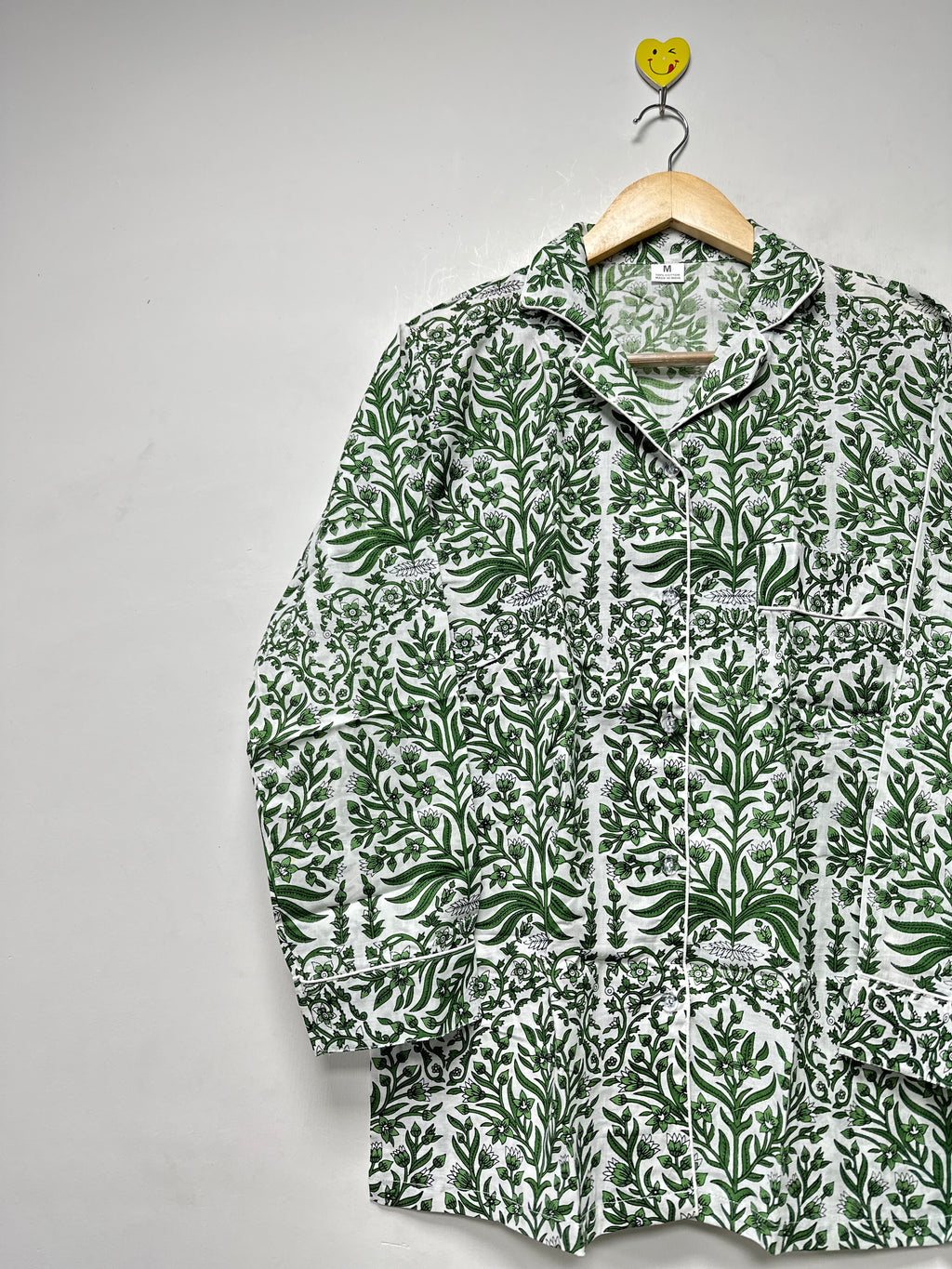Vintage Floral Pajama Set printed Cotton Lounge Wear