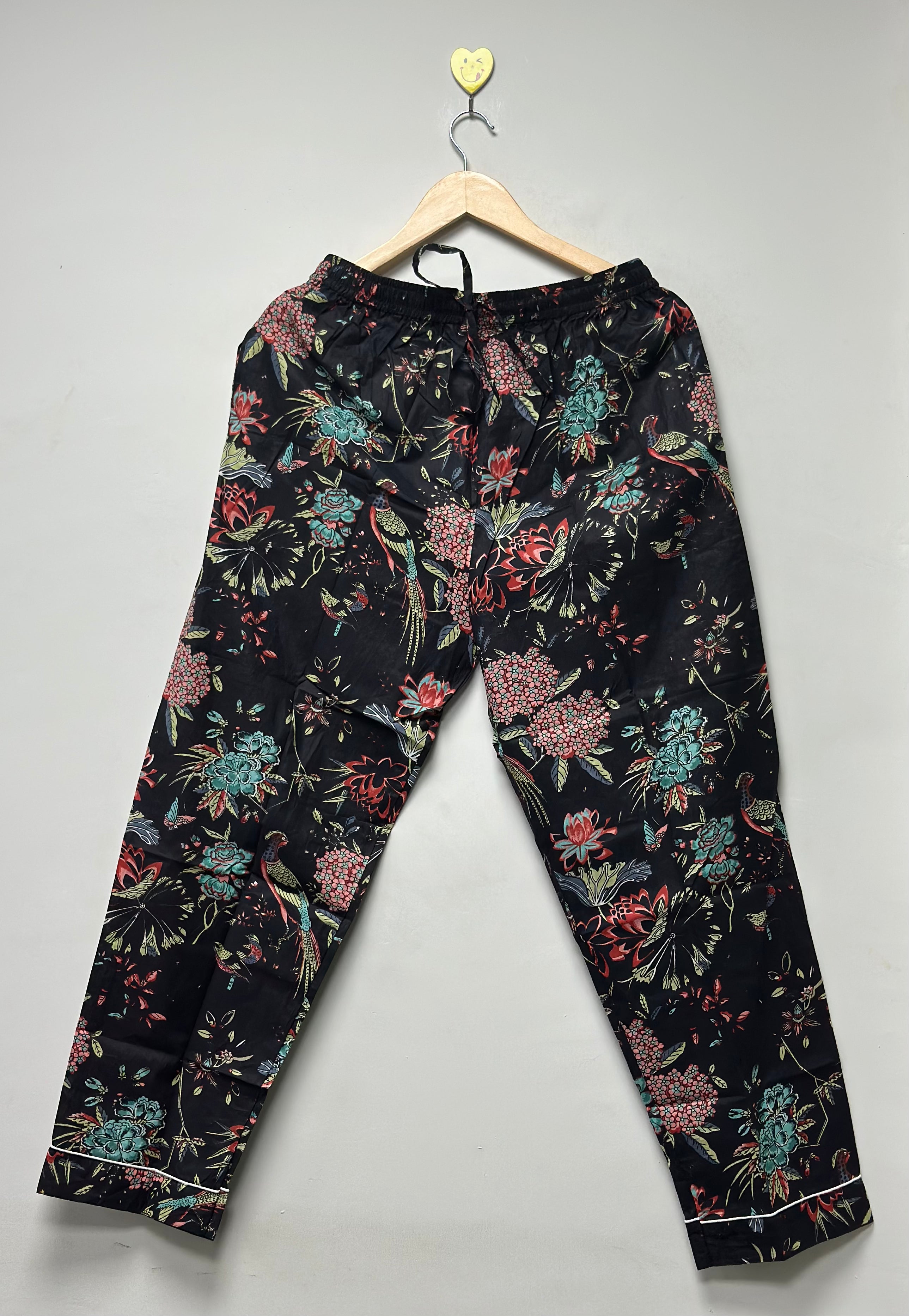 Women’s Soft Cotton Night Suit Handmade Floral Pajama Set