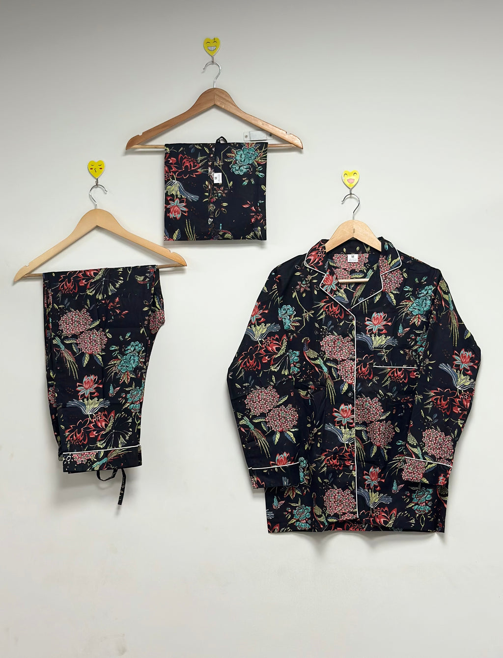 Women’s Soft Cotton Night Suit Handmade Floral Pajama Set