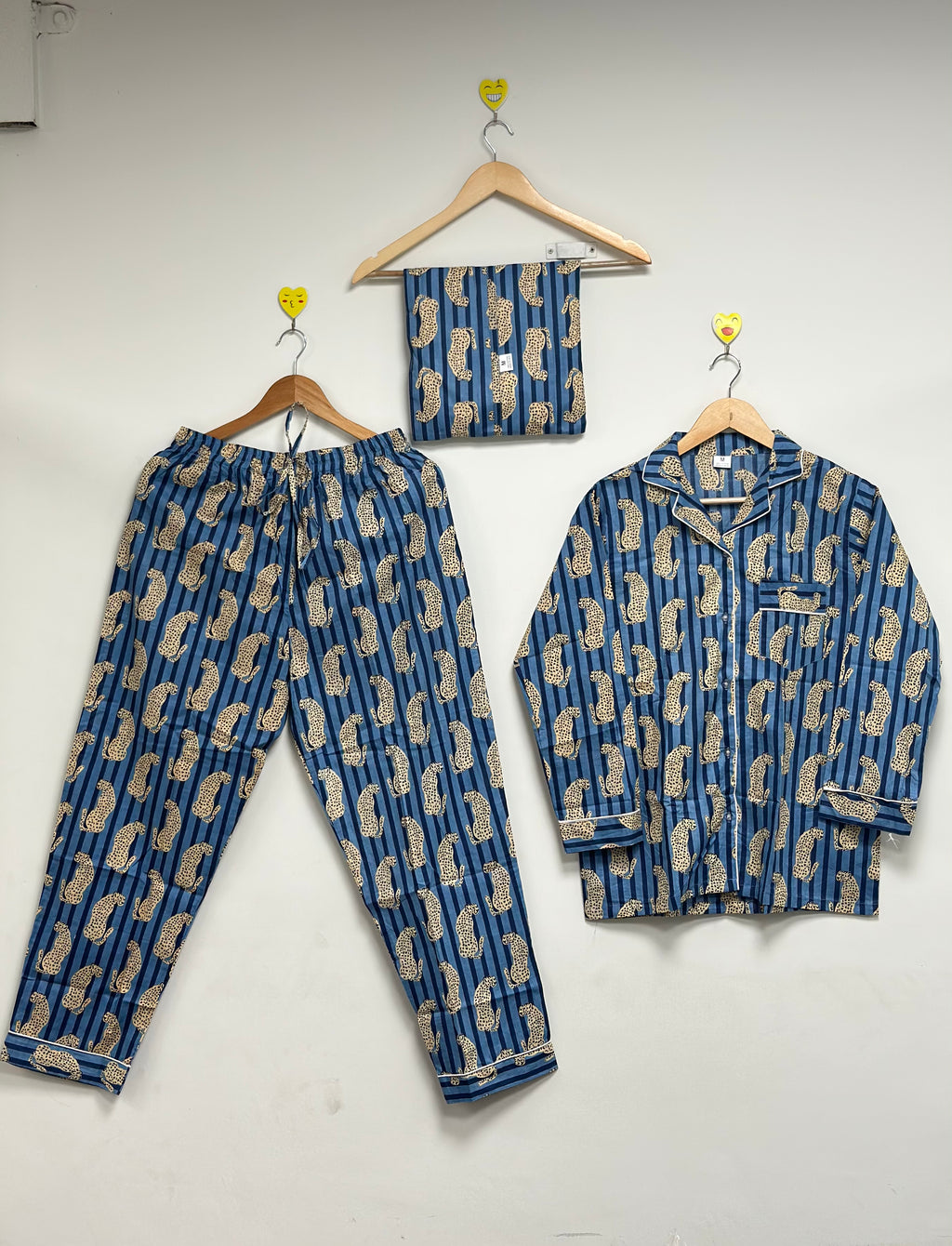 tiger print cotton pj set premium summer outfit