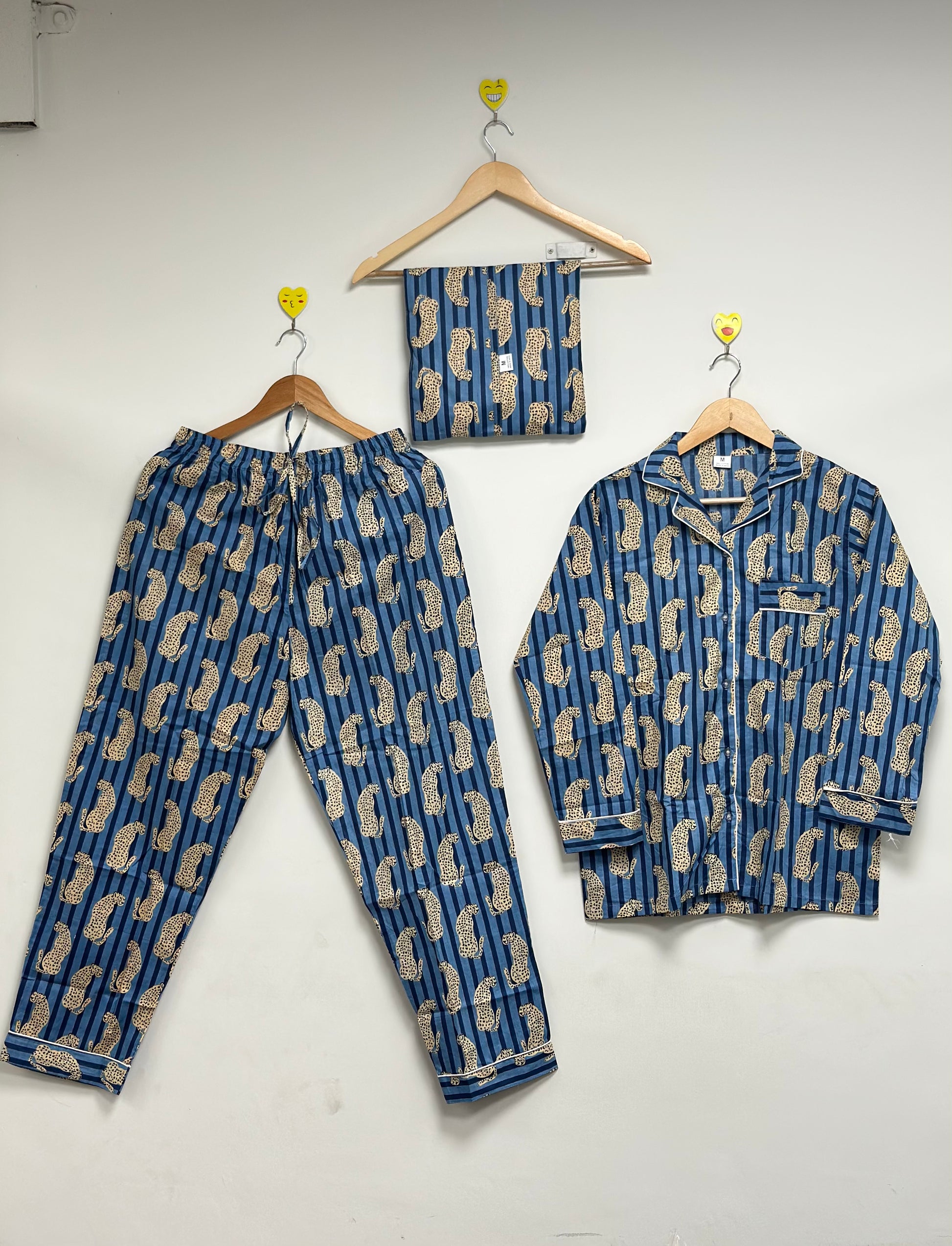 Tiger Print Cotton Pj Set Comfortable Summer Outfit