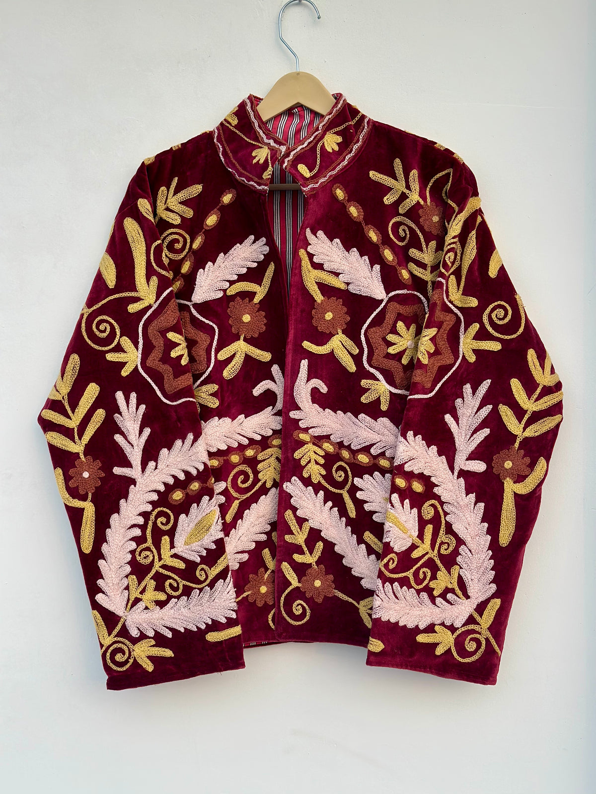 Handmade Velvet Suzani Jacket Women’s Winter Coat