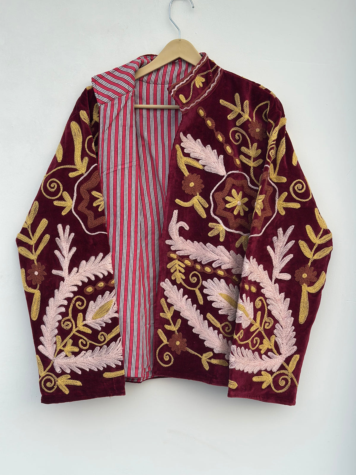 Handmade Velvet Suzani Jacket Women’s Winter Coat
