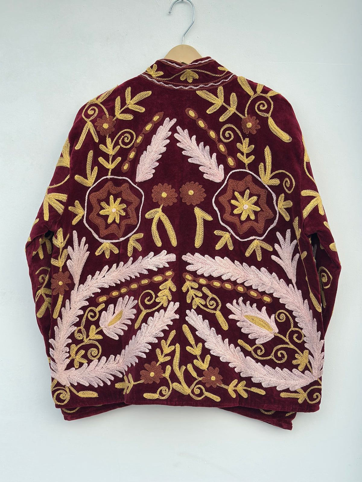 Handmade Velvet Suzani Jacket Women’s Winter Coat