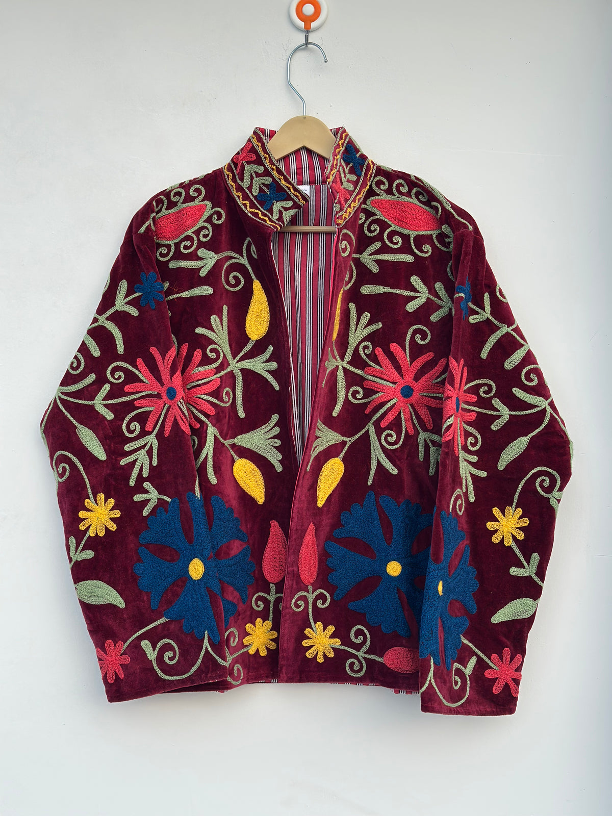 Velvet Suzani Embroidered Jacket