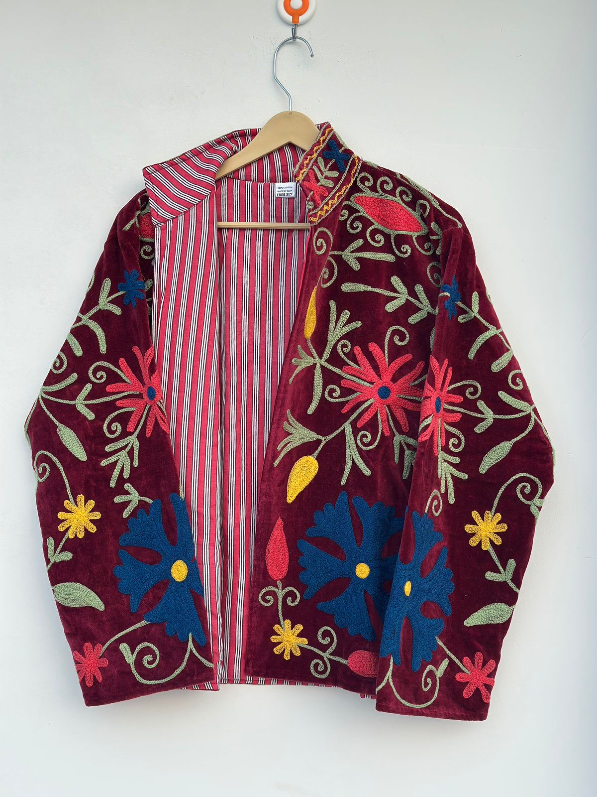 Velvet Suzani Embroidered Jacket