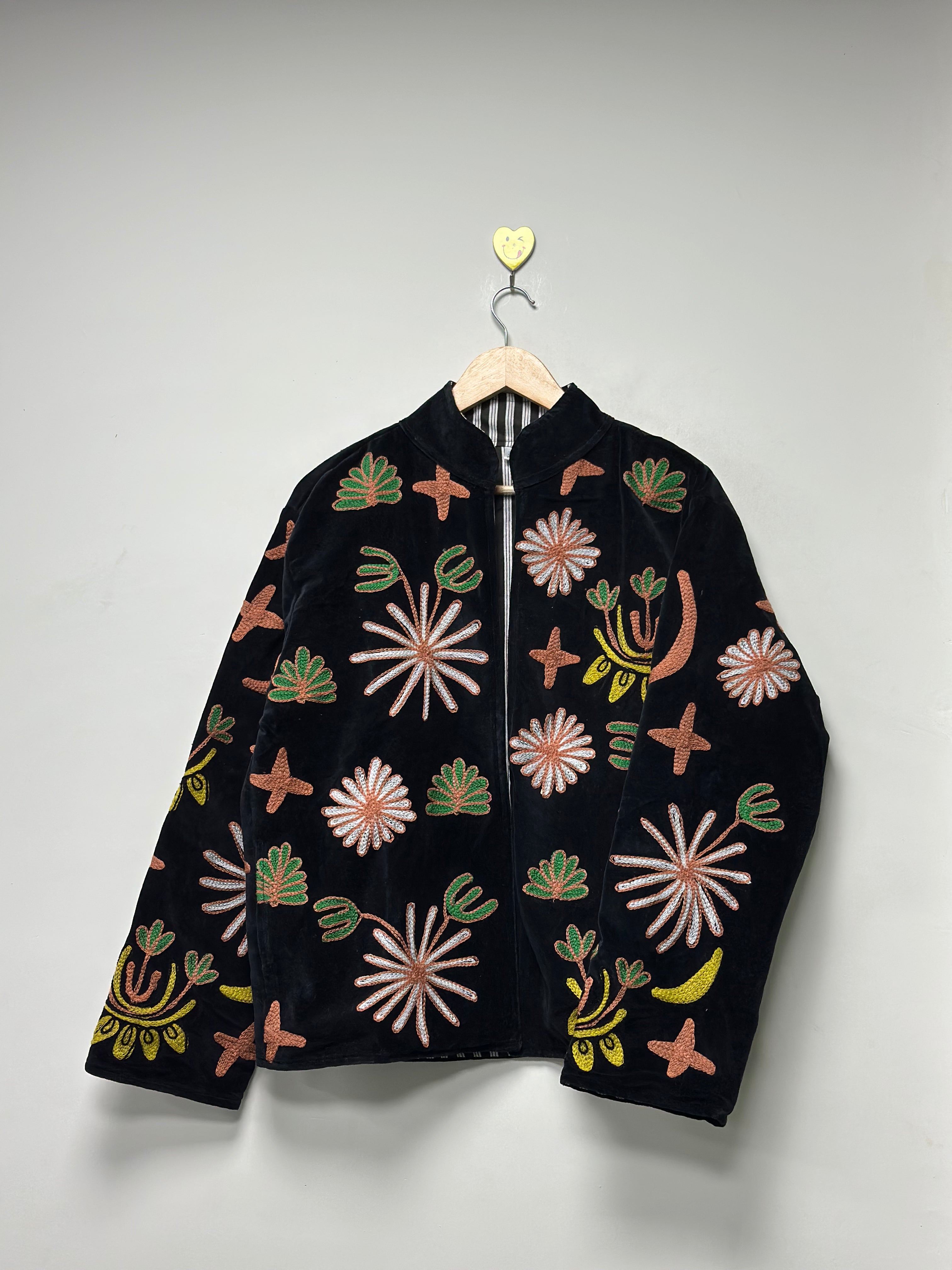 Image of Tiger print velvet bomber jacket for women & men