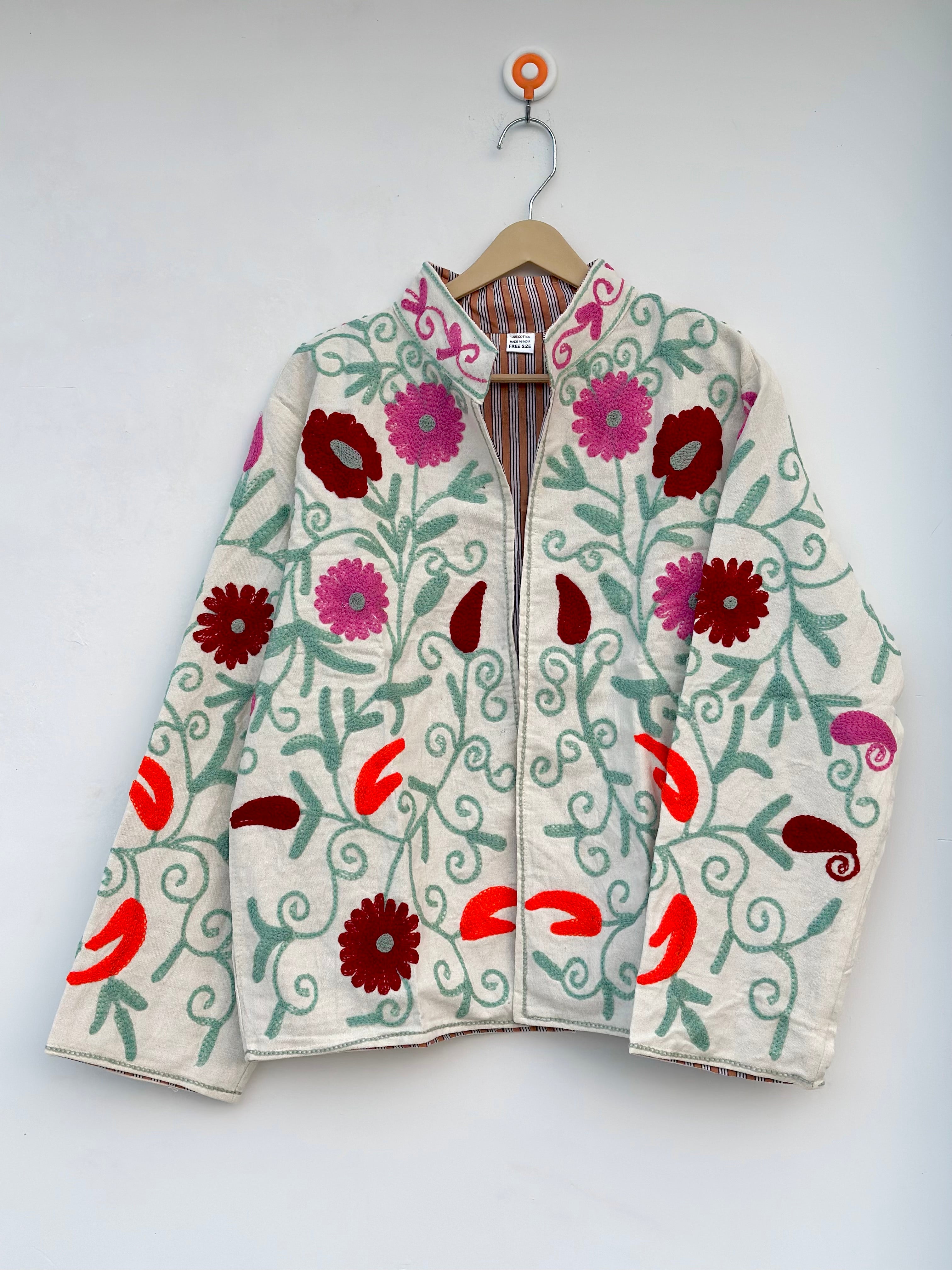 Image of Suzani Duck Canvas Jacket for Women