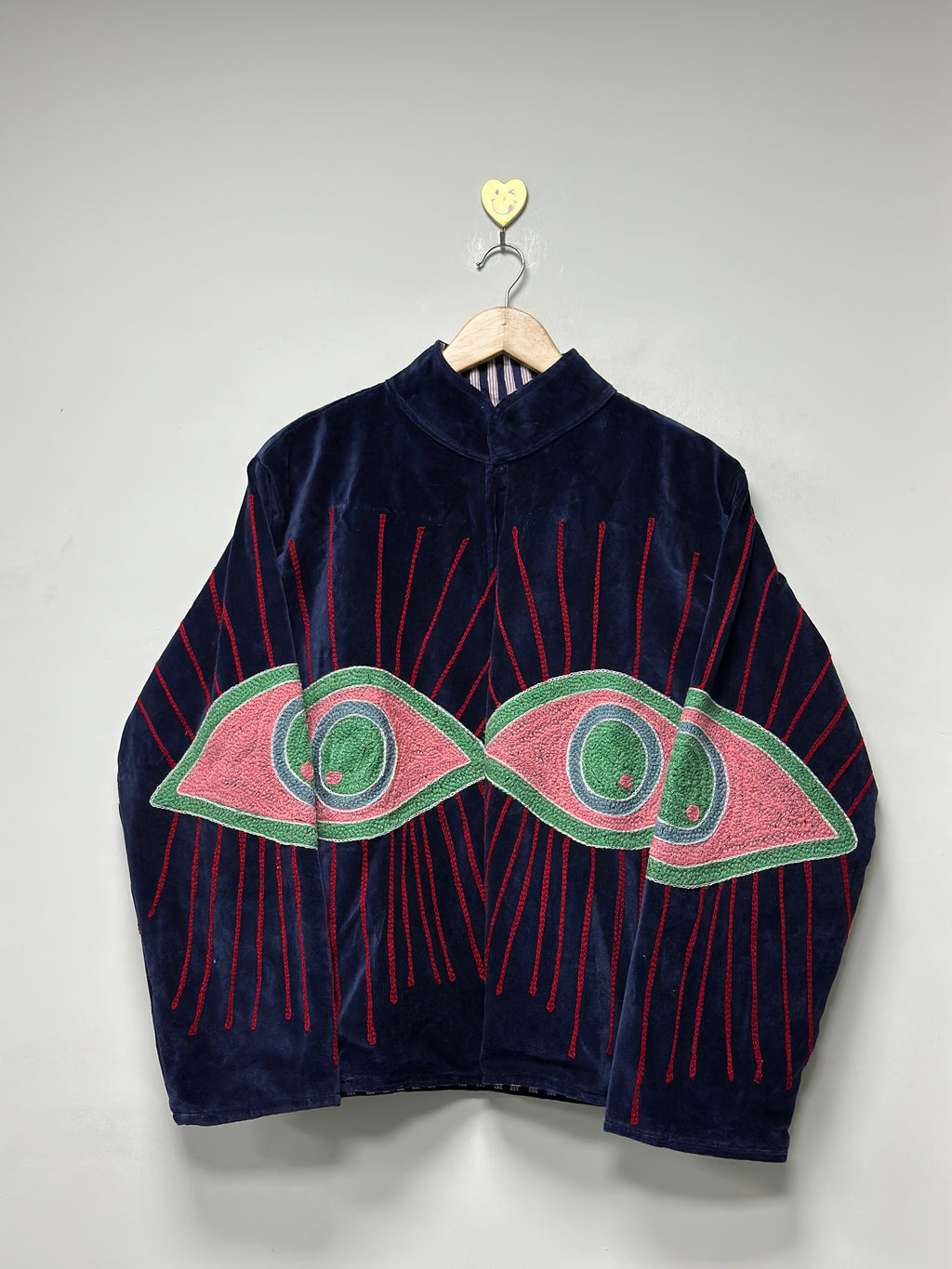 Handmade Cotton Jacket Floral Embroidery velvet jacket
