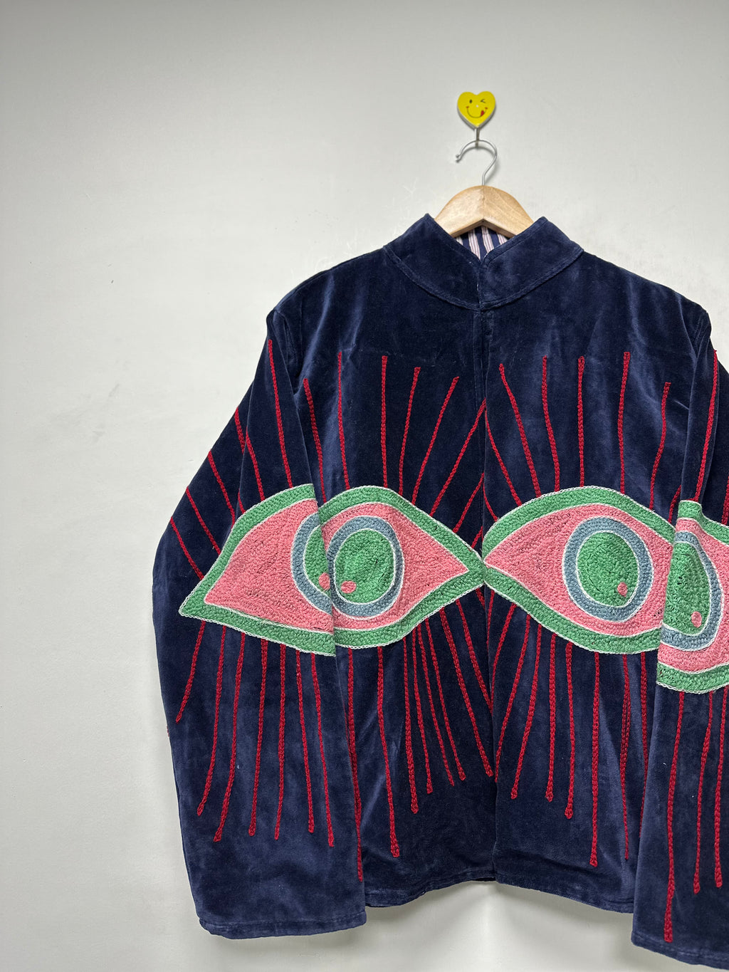 Handmade Cotton Jacket Floral Embroidery velvet jacket