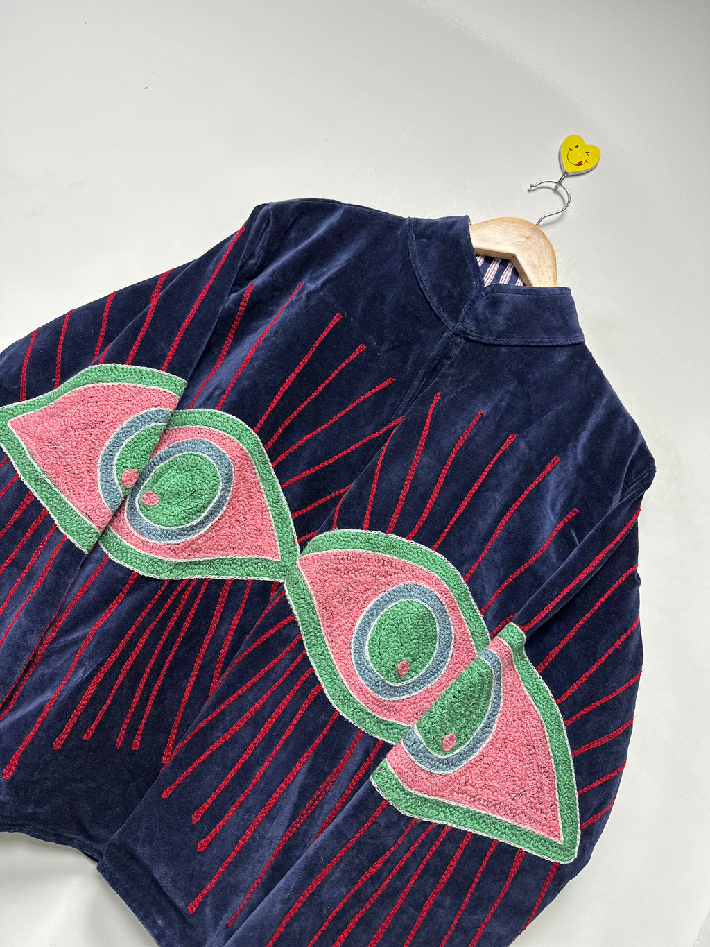Handmade Cotton Jacket Floral Embroidery velvet jacket